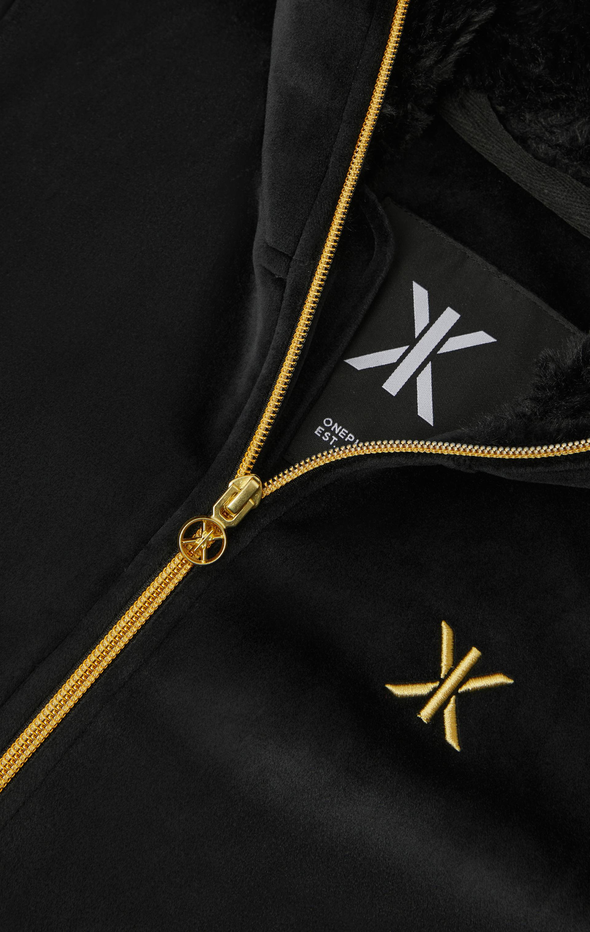 Onepiece Alps Soft Velvet Flared Jumpsuit Black - 5