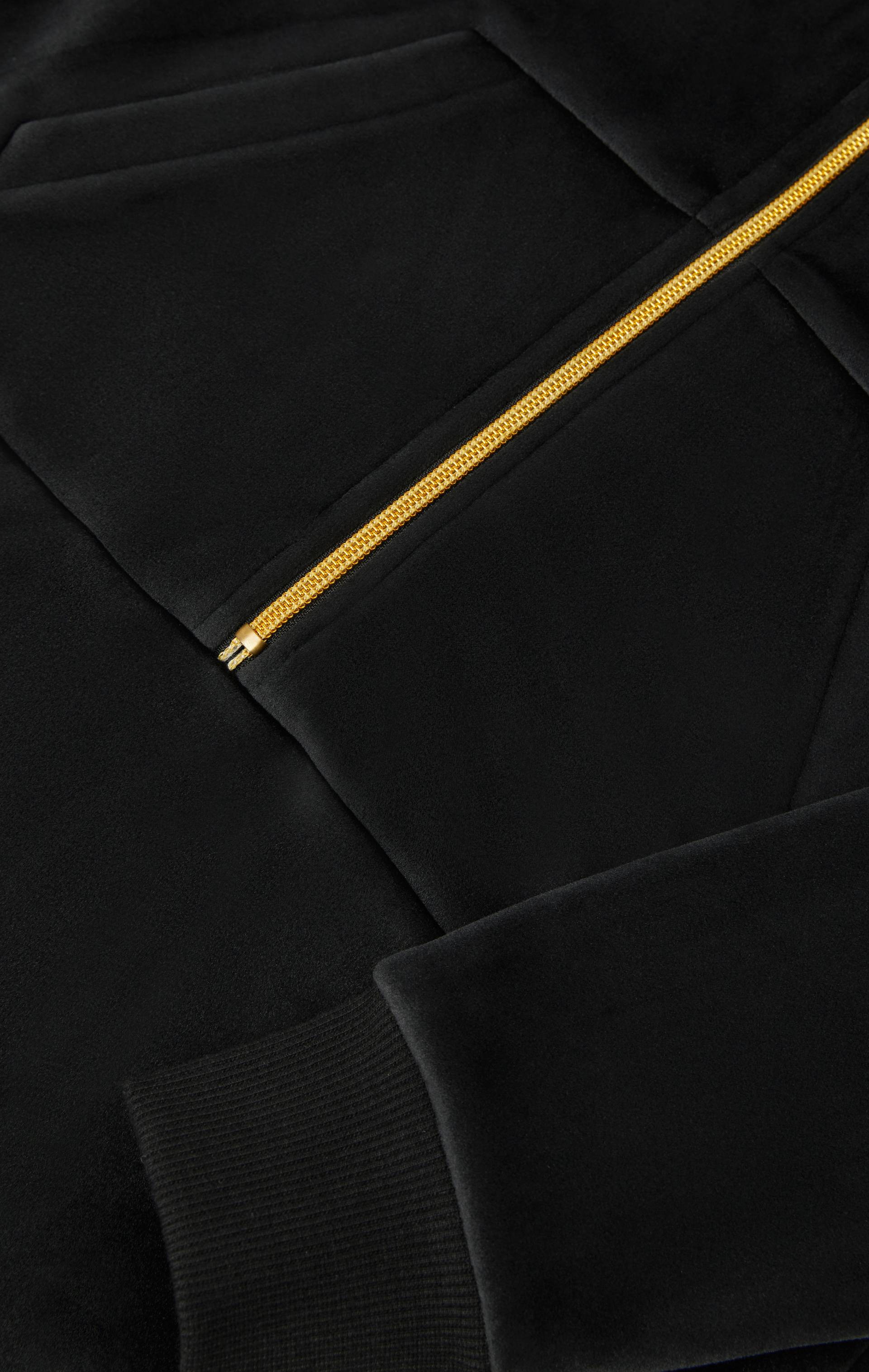Onepiece Alps Soft Velvet Flared Jumpsuit Black - 6