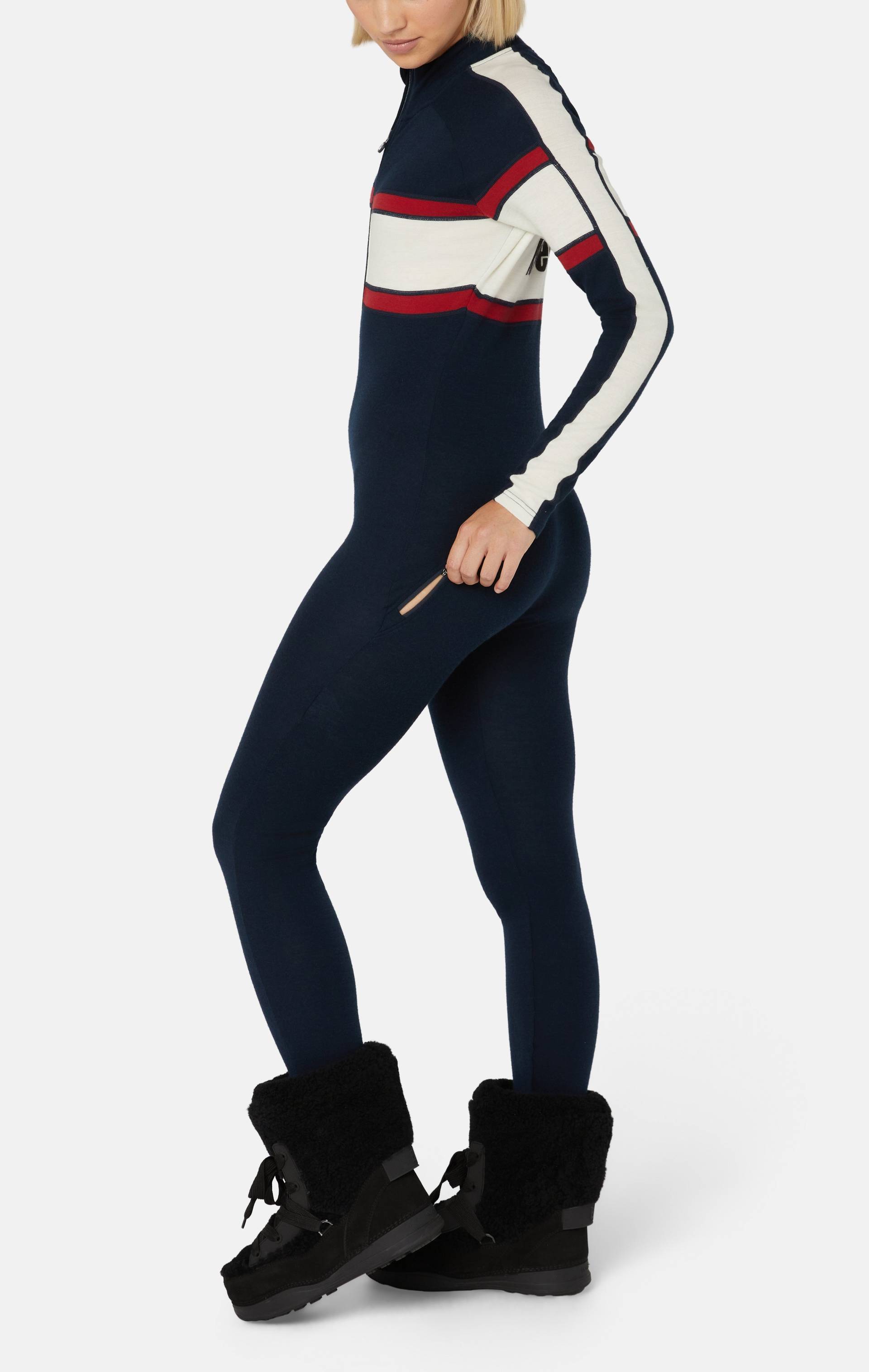Onepiece Merino Tech Fitted Baselayer Navy - 4
