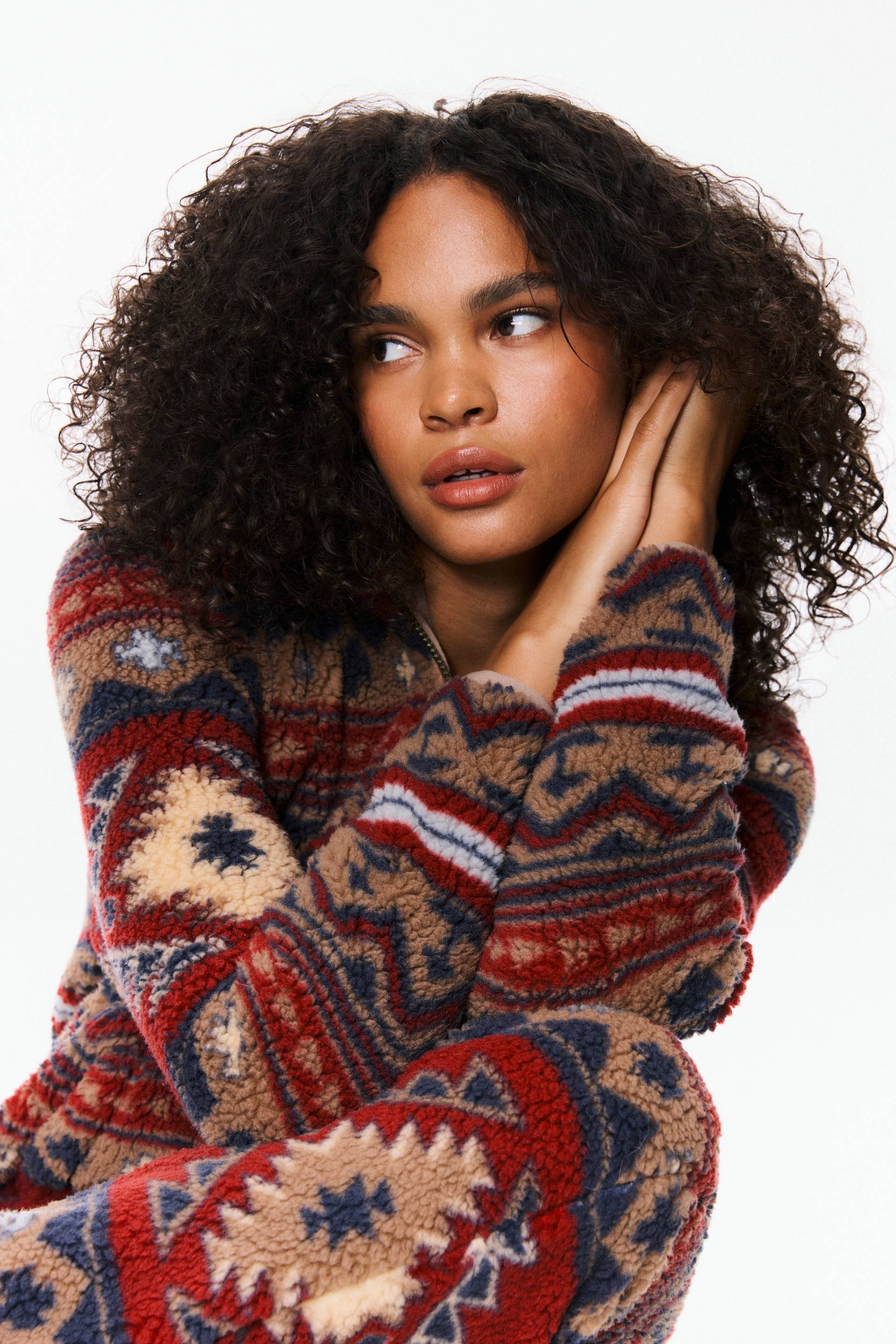 Onepiece Earthy Fleece Jumpsuit Multi - 10
