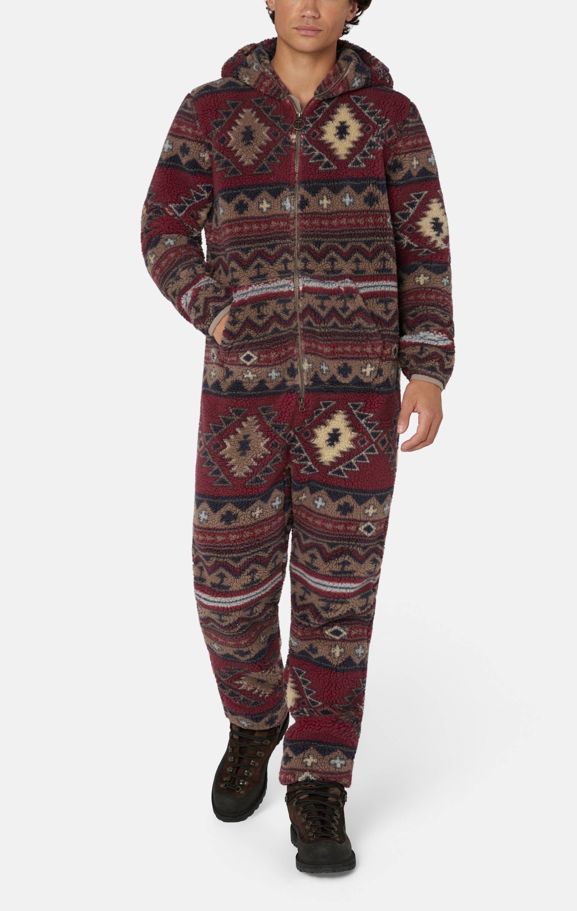 Onepiece Earthy Fleece Jumpsuit Multi - 2