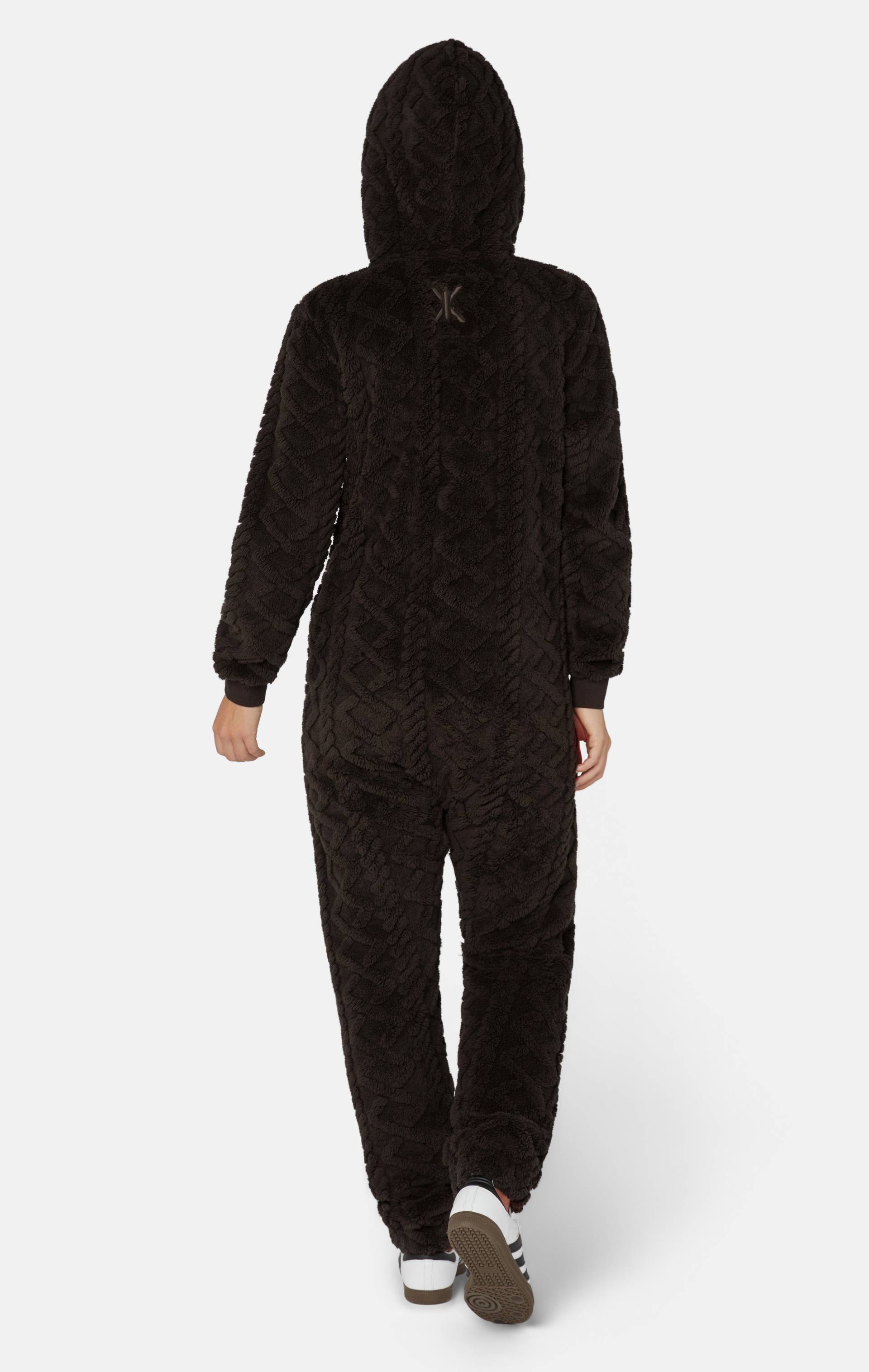 Onepiece Puppy Cable Jumpsuit Dark Brown - 5