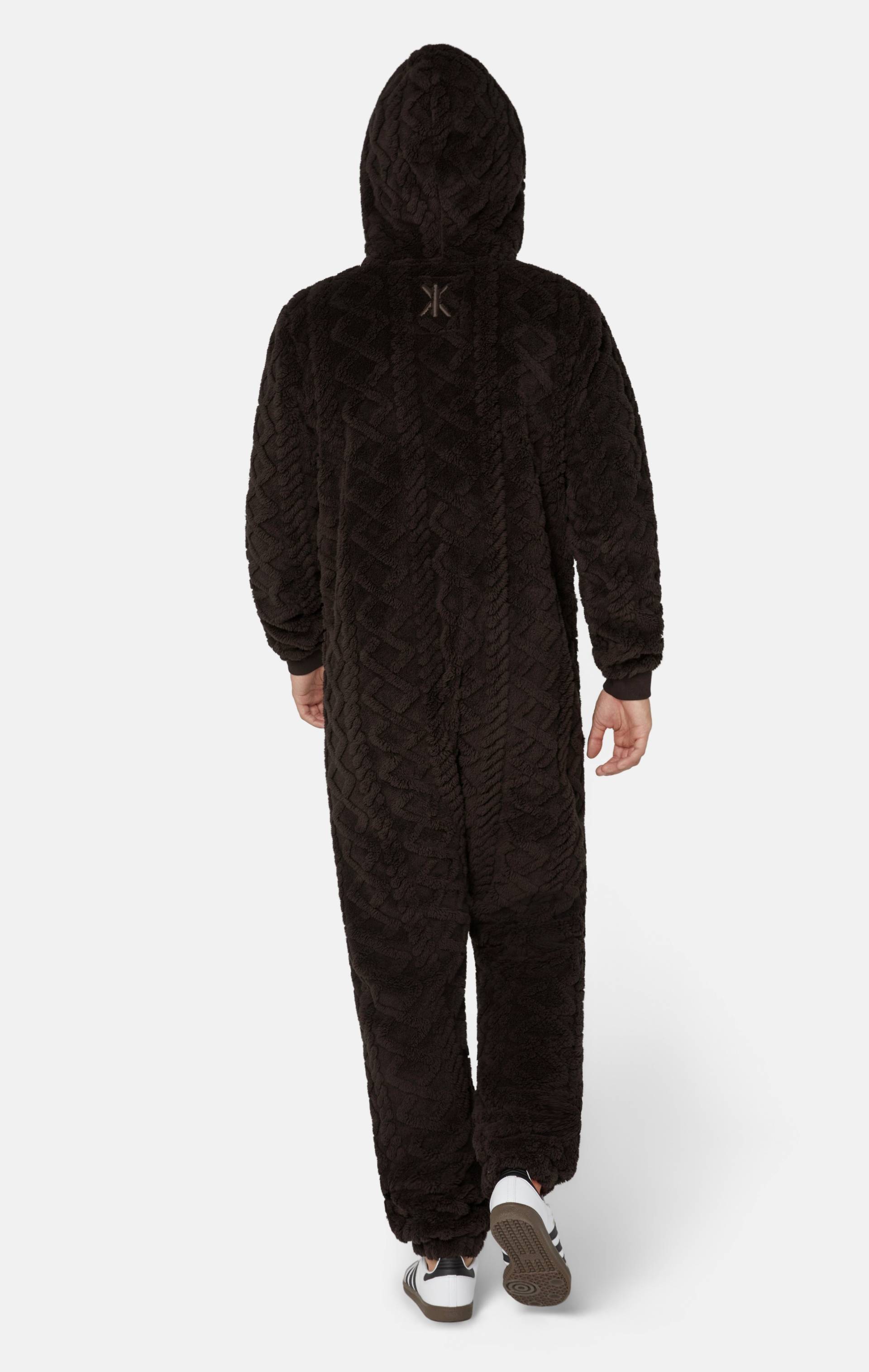 Onepiece Puppy Cable Jumpsuit Dark Brown - 3
