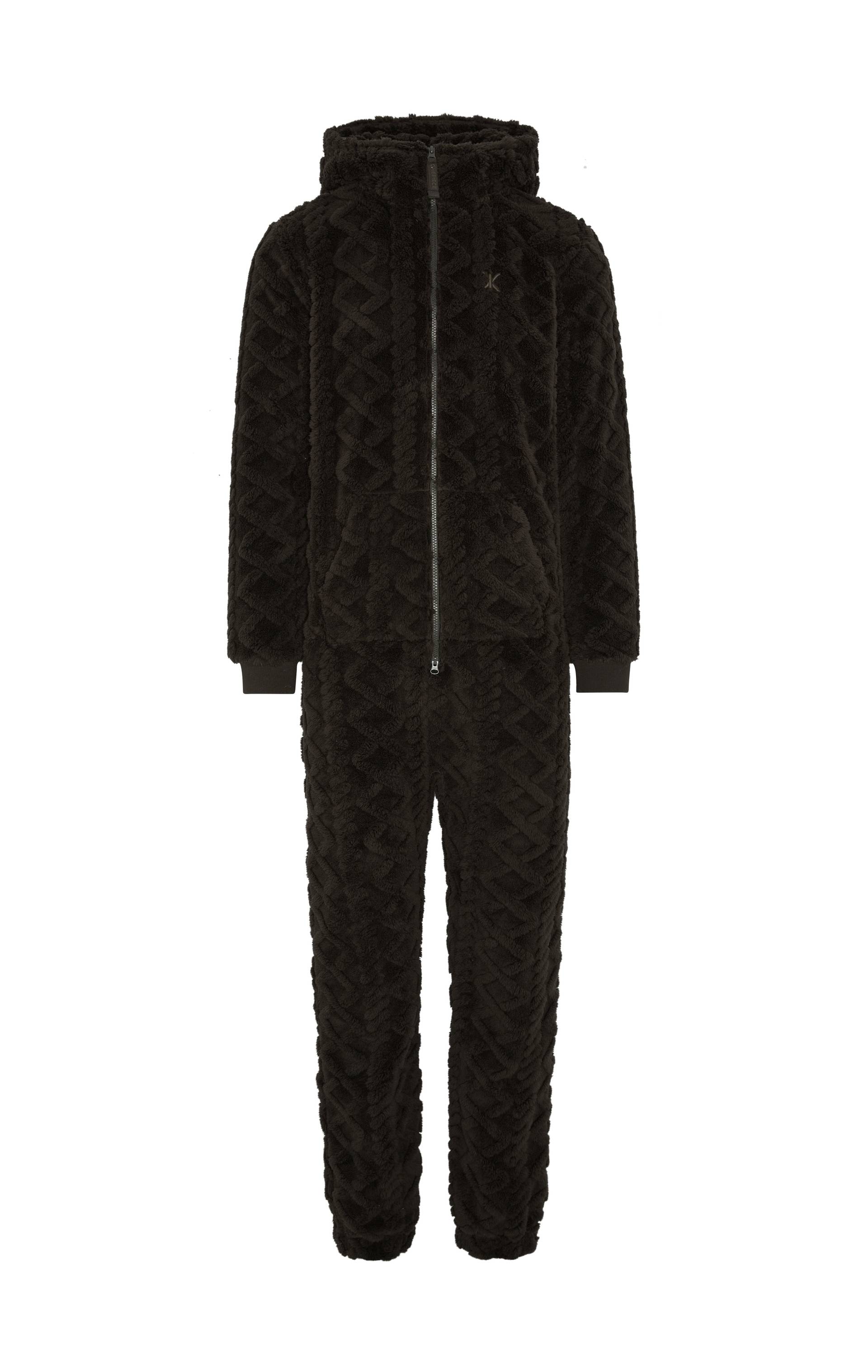 Onepiece Puppy Cable Jumpsuit Dark Brown - 1