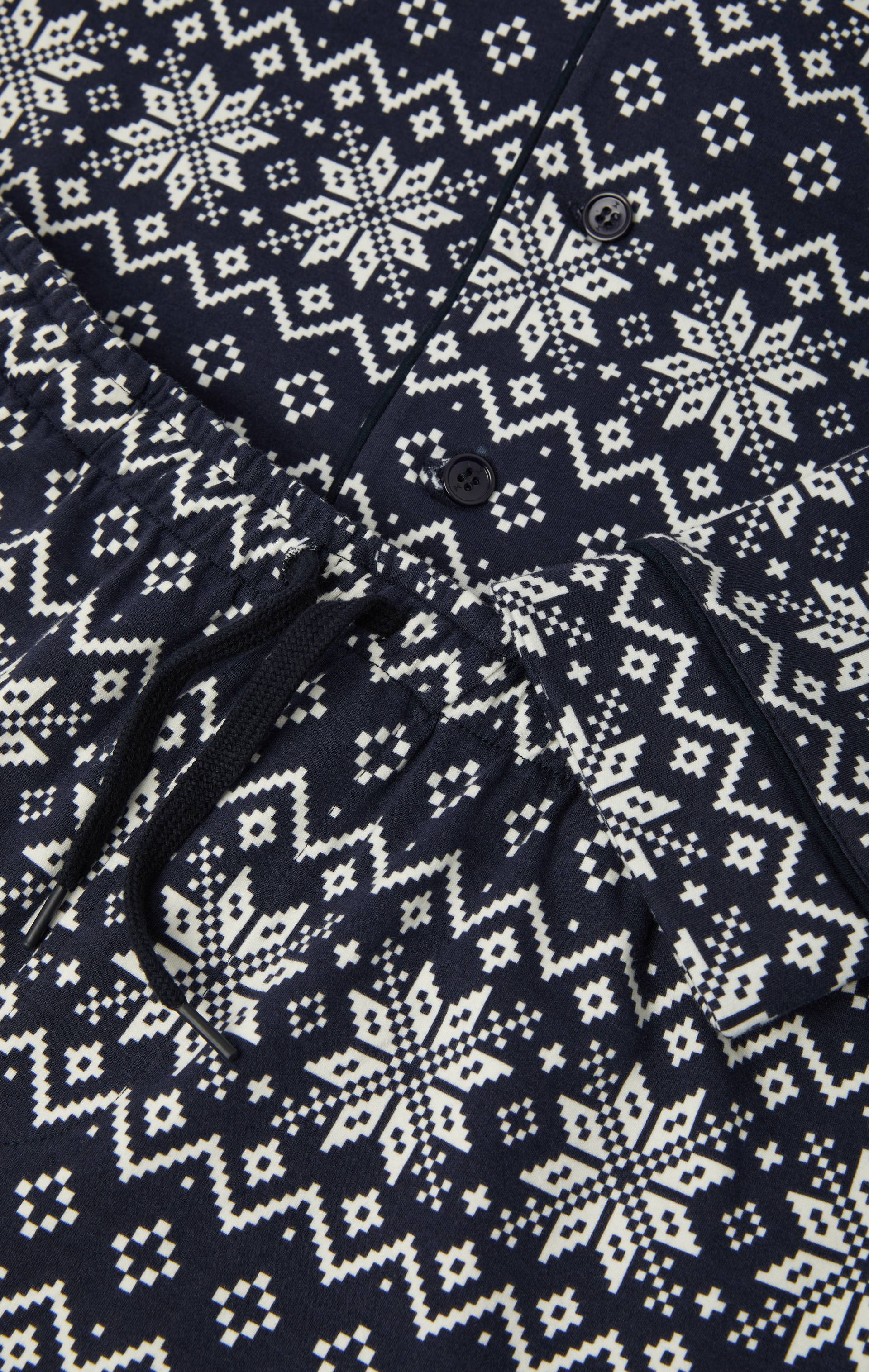 Onepiece The Holiday Pyjamas Set Navy - 8