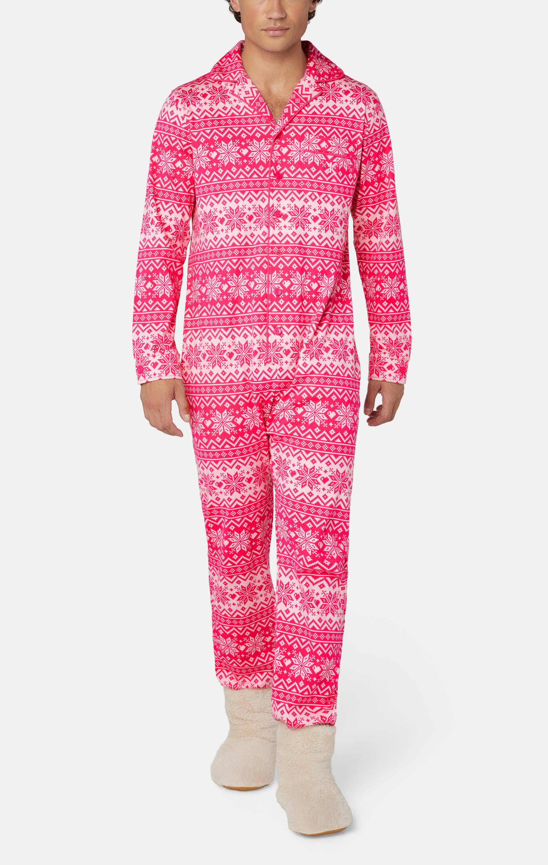 Onepiece The Holiday Pyjamas Set Pink - 2