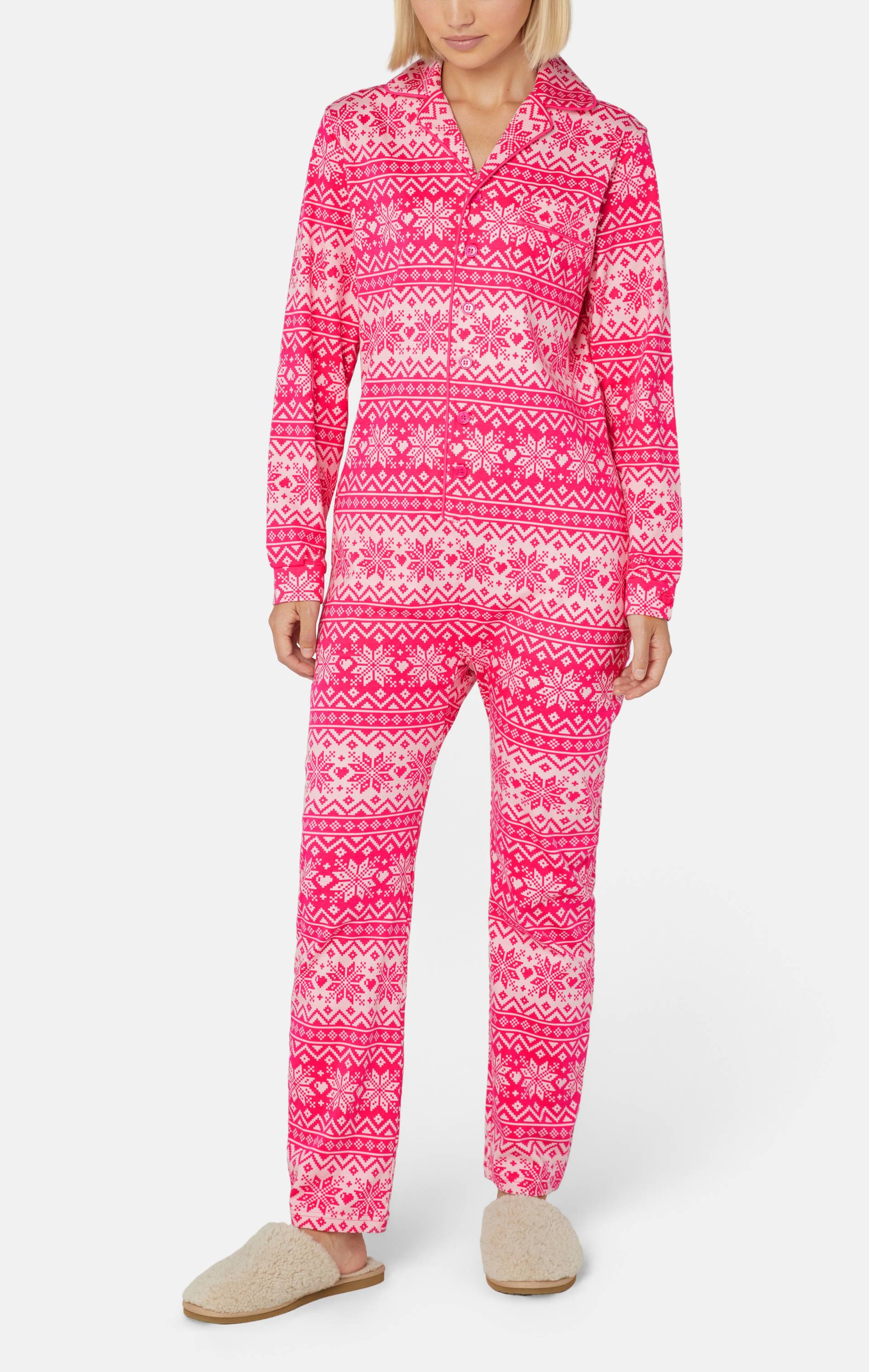 Onepiece The Holiday Pyjamas Set Pink - 4