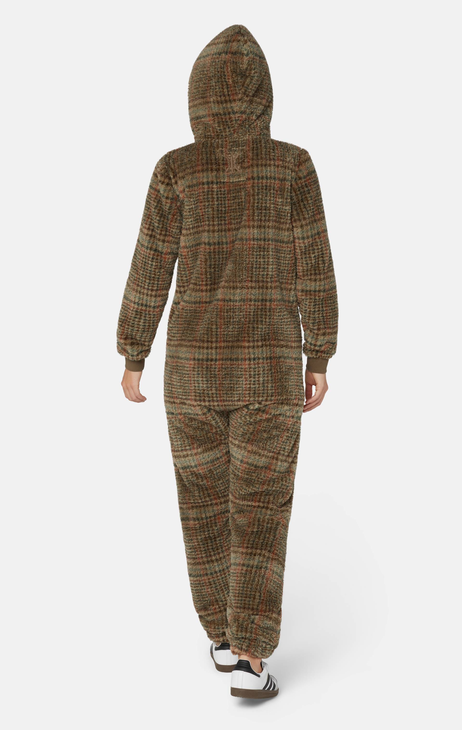 Onepiece Puppy Jumpsuit Brown Check - 5