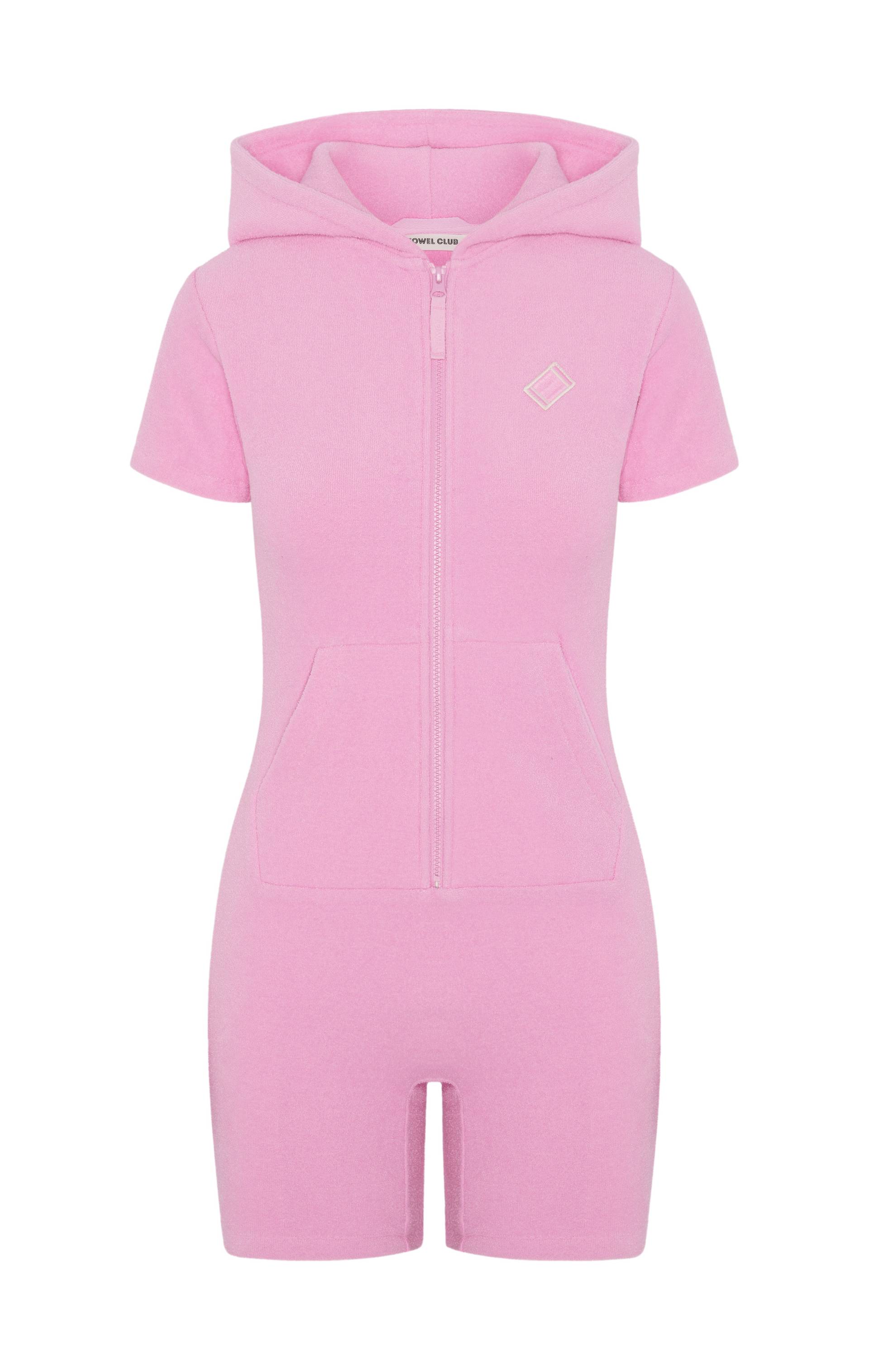 Towel Club Towel Club Short Fitted Jumpsuit Light Pink - 1