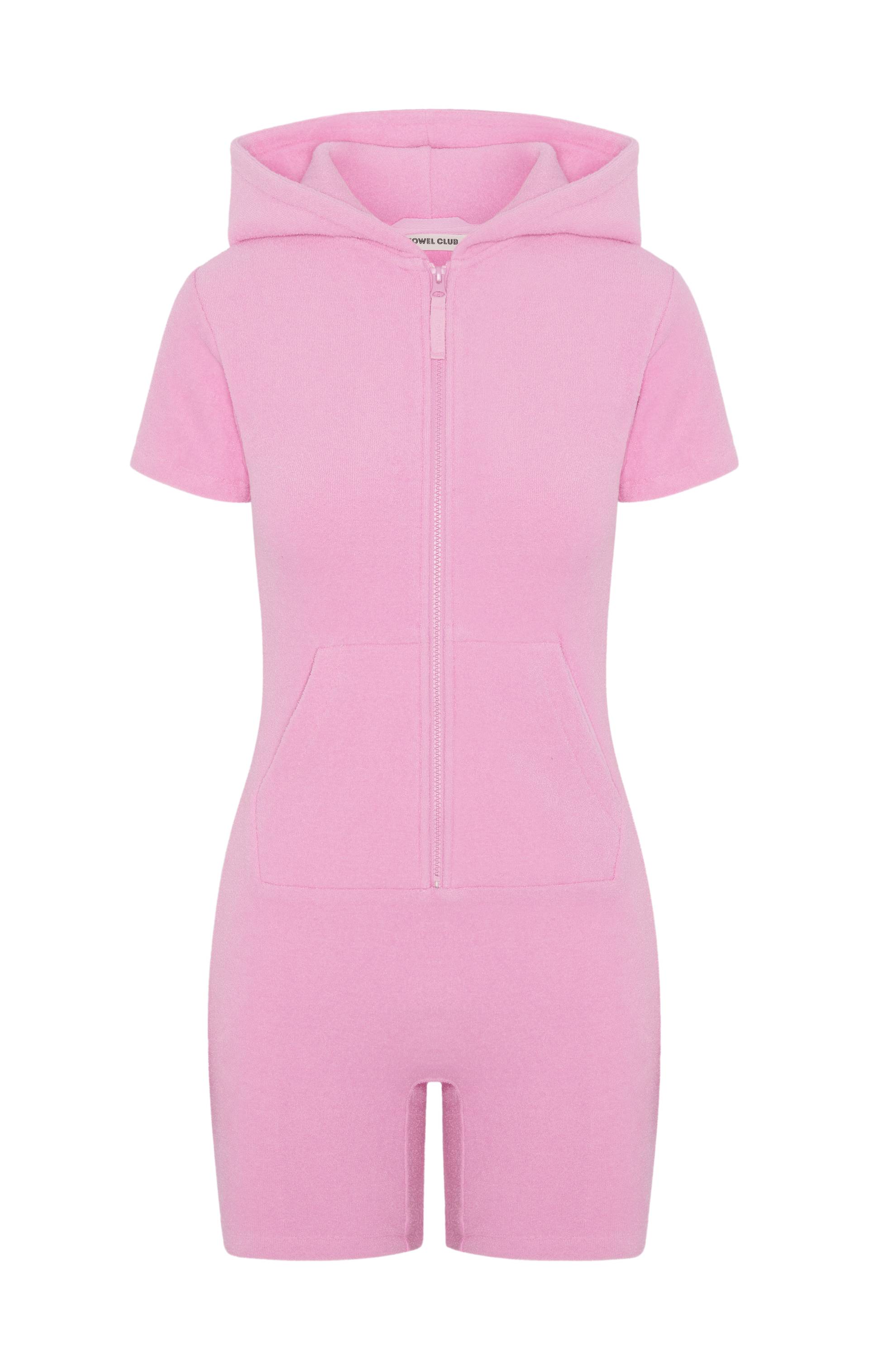 Towel Club Towel Club Short Fitted Jumpsuit Light Pink - 1