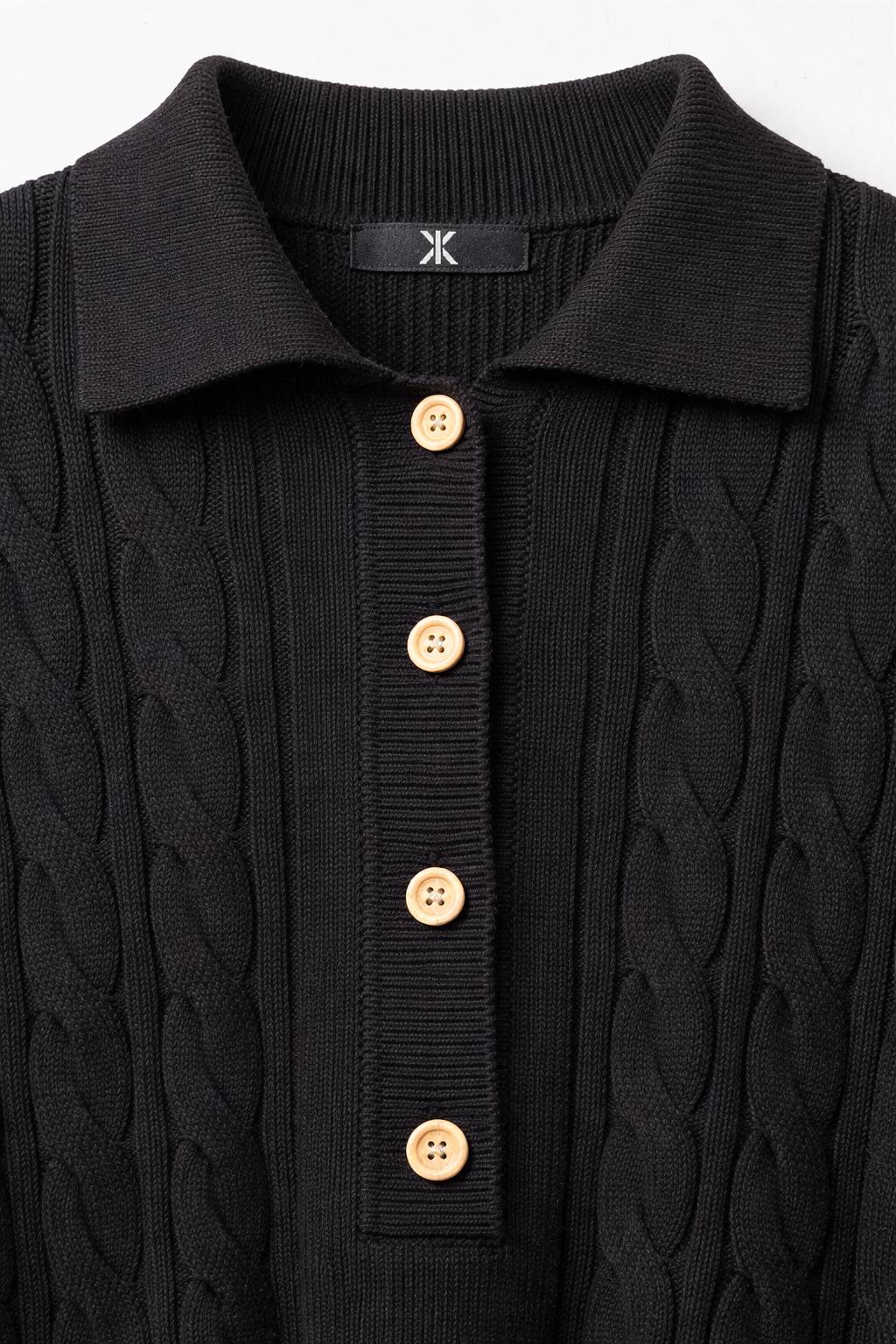 Onepiece Summer Cable Flared Jumpsuit Black - 6