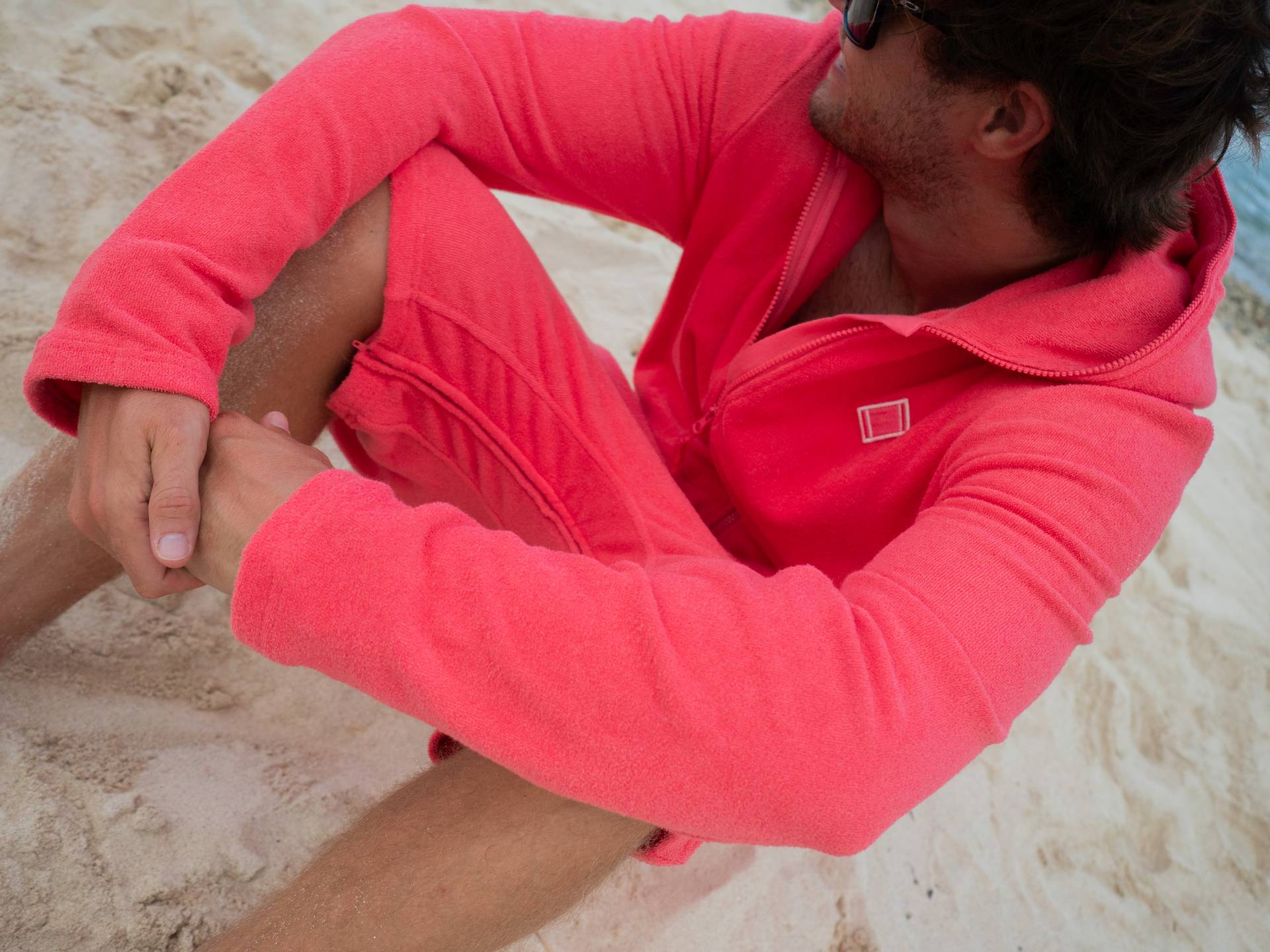 Towel Club Towel Club x Onepiece Towel Jumpsuit Red - 4