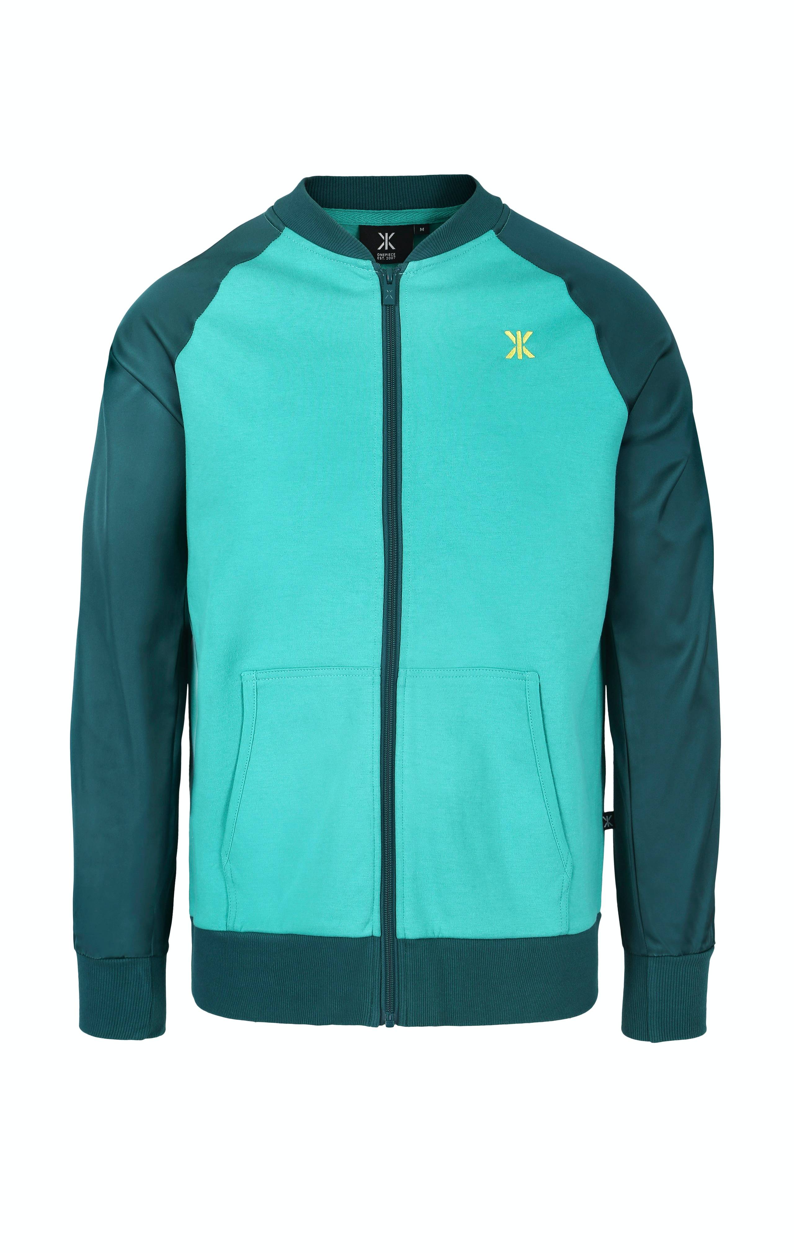 Onepiece Chill Sweat Bomber Cardigan Green - 1