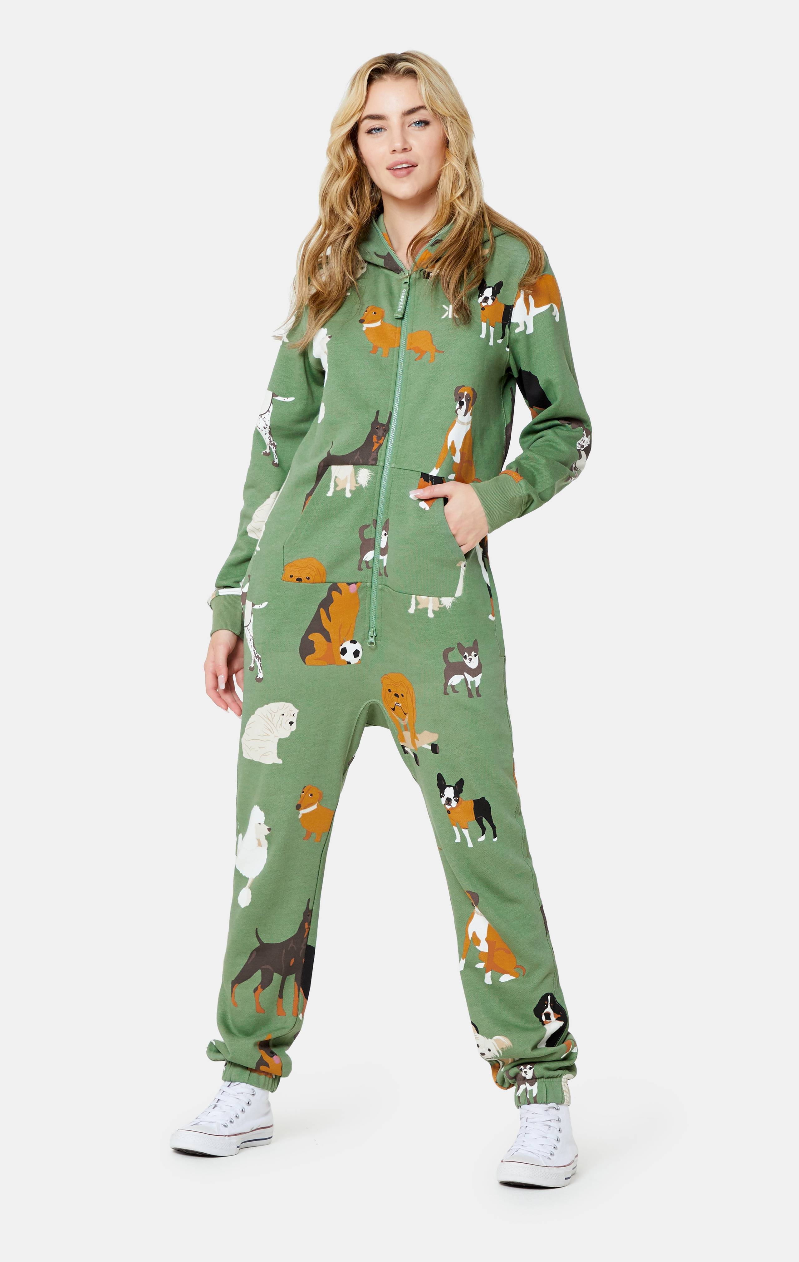 Onepiece Dogs Out Jumpsuit Green - 4