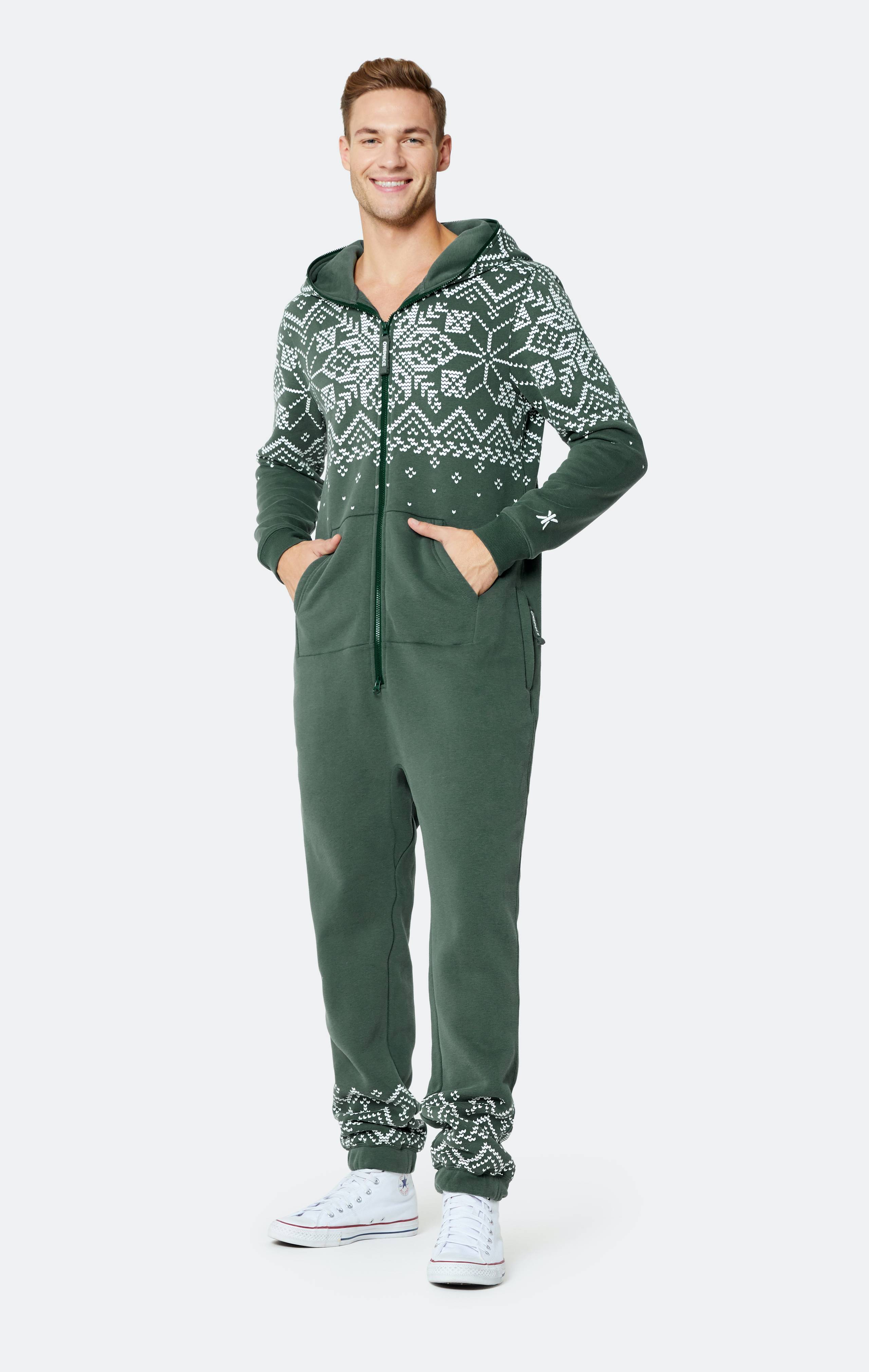 Onepiece Flakes Jumpsuit Green - 2