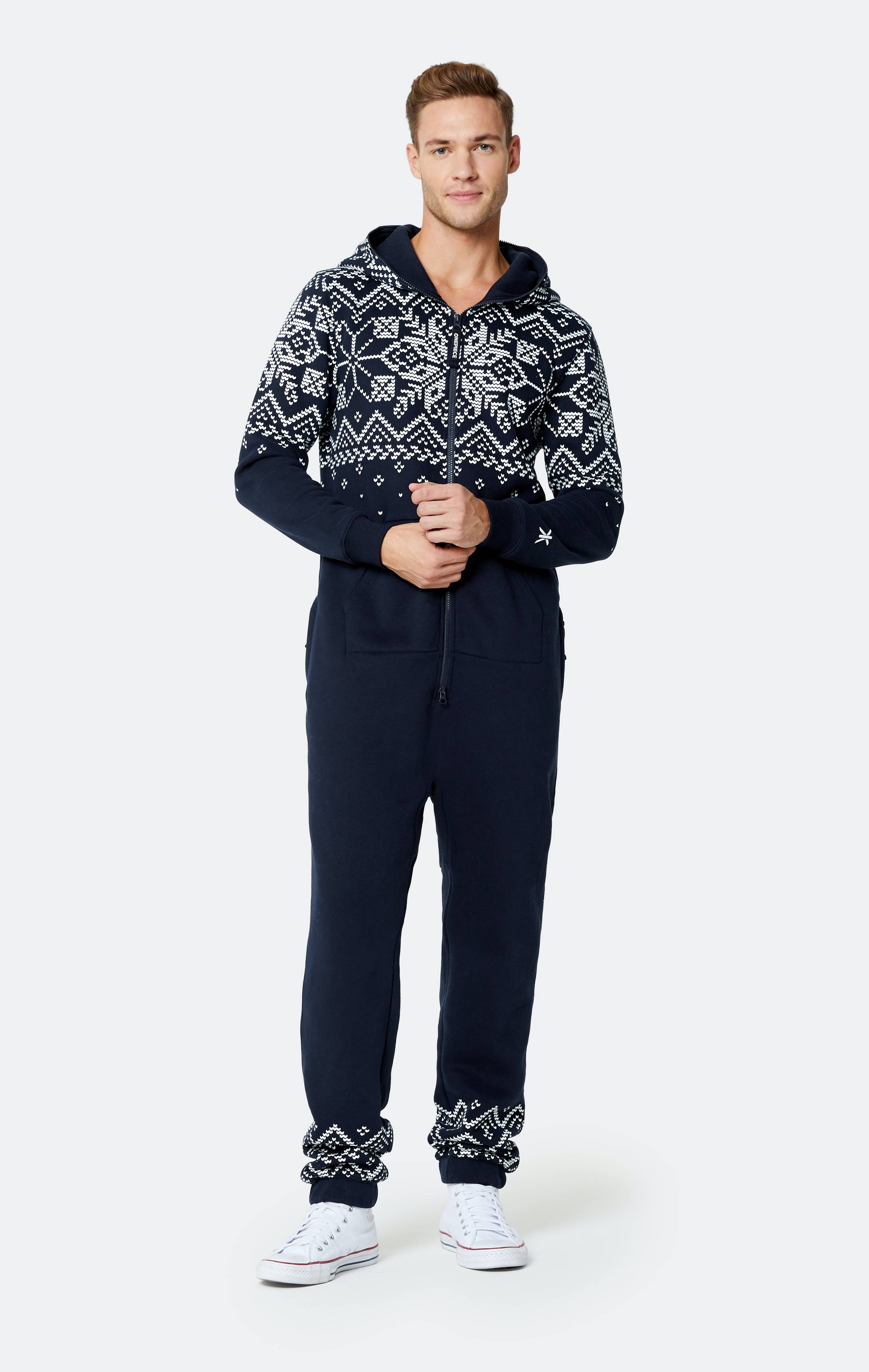 Onepiece Flakes Jumpsuit Navy - 2