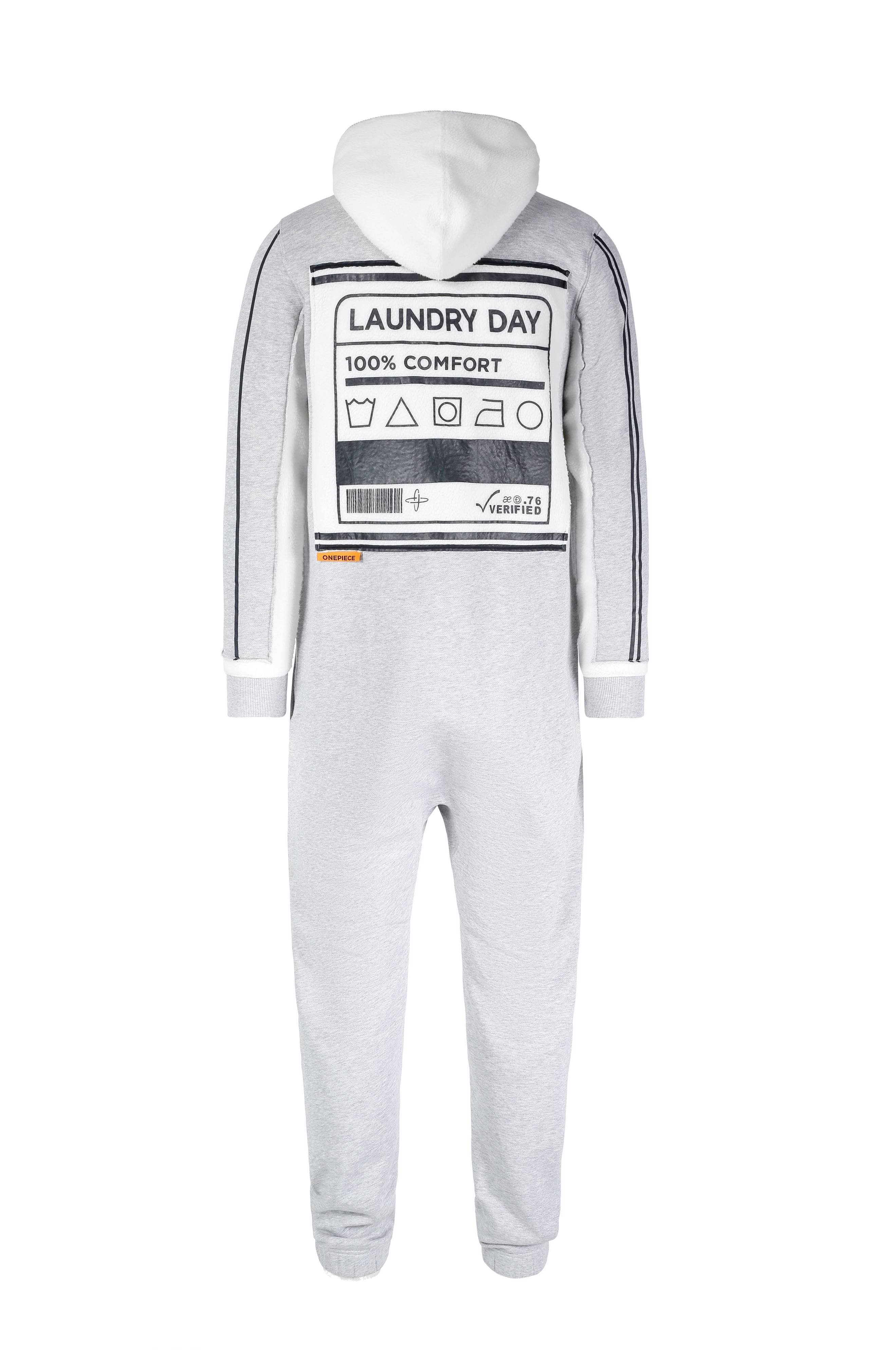 Onepiece Laundry Day Jumpsuit Grey Melange - 3