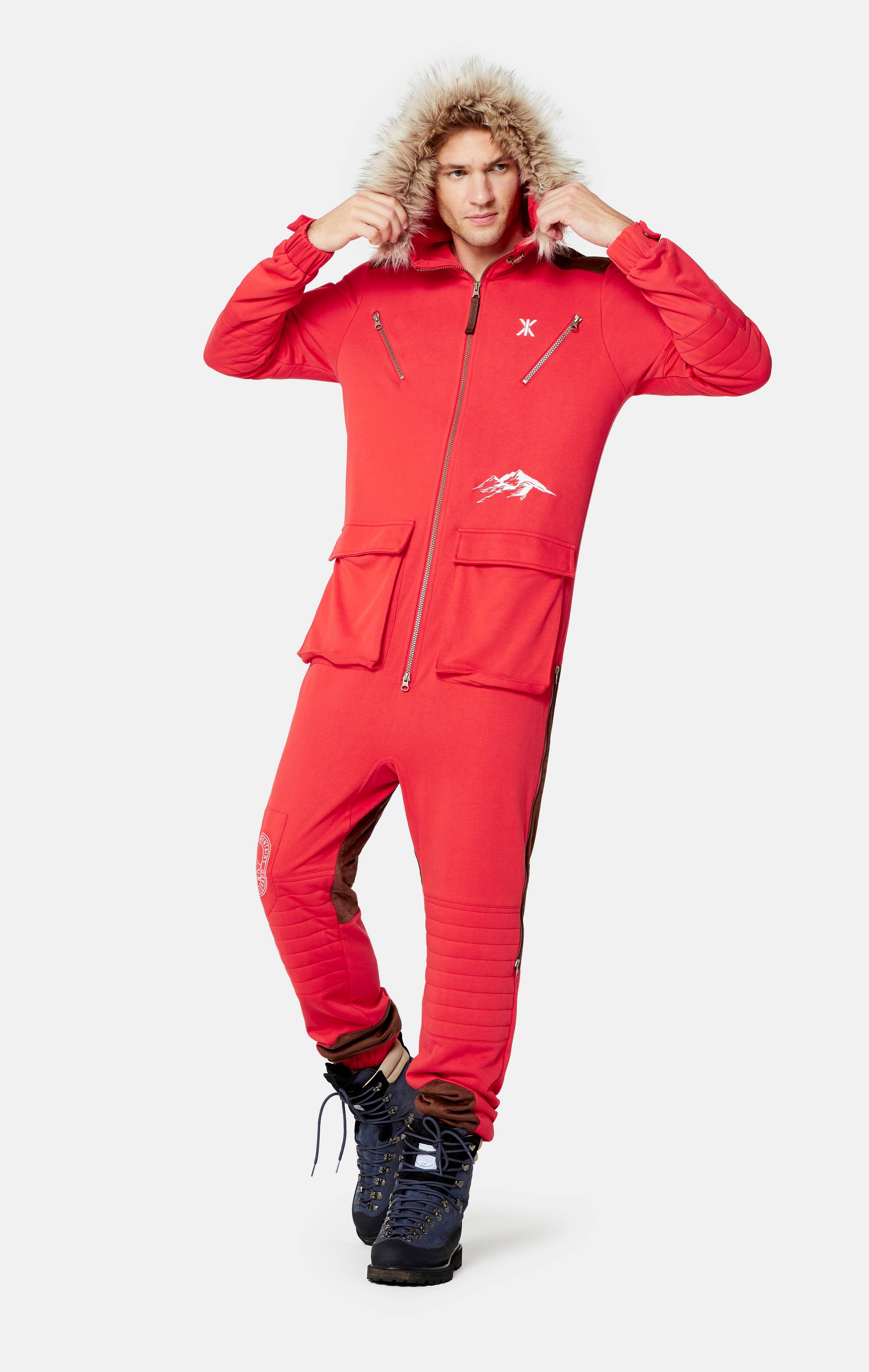 Onepiece Mountain Climber Jumpsuit Red - 4