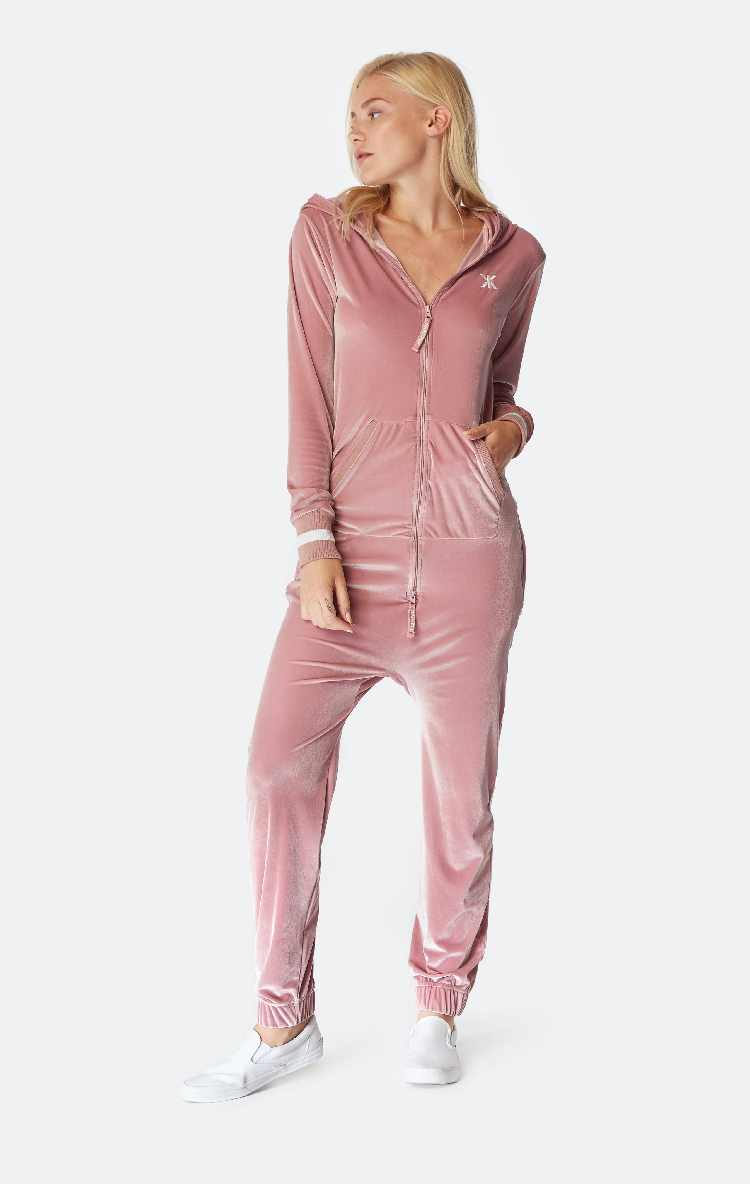 Onepiece Original Velour Jumpsuit Faded Pink - 5