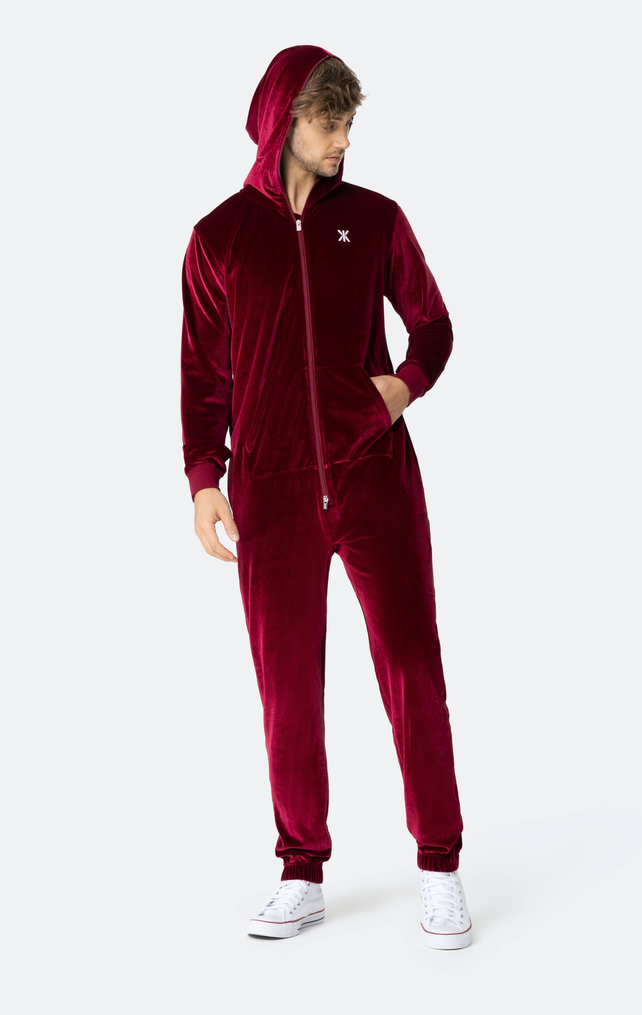 Onepiece Original Velour Jumpsuit Red - 4