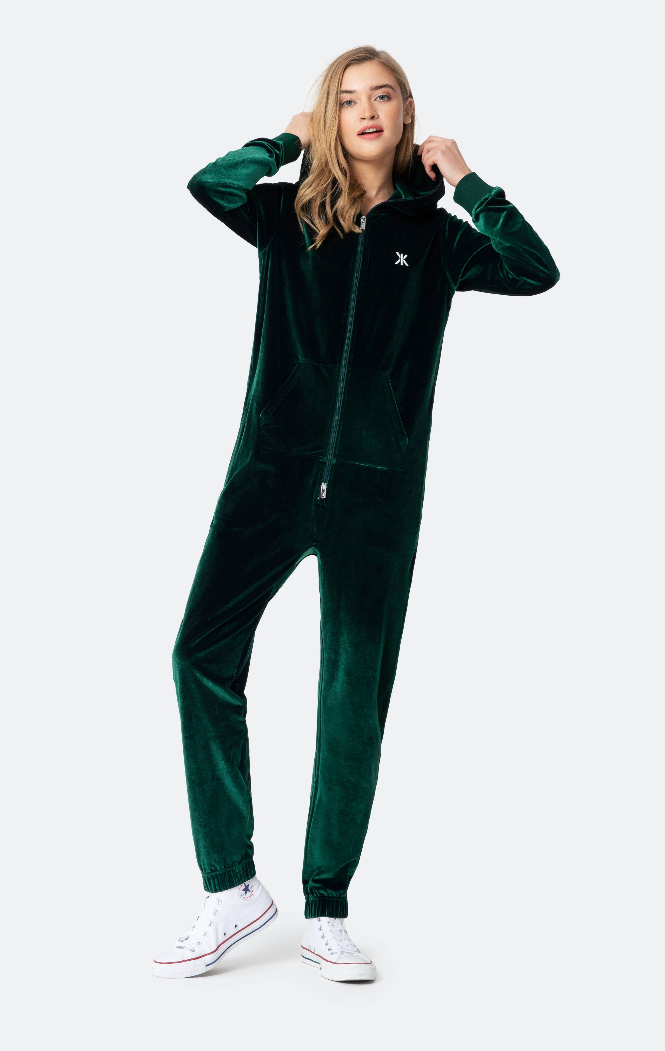 Onepiece Original Velour Jumpsuit Green - 5