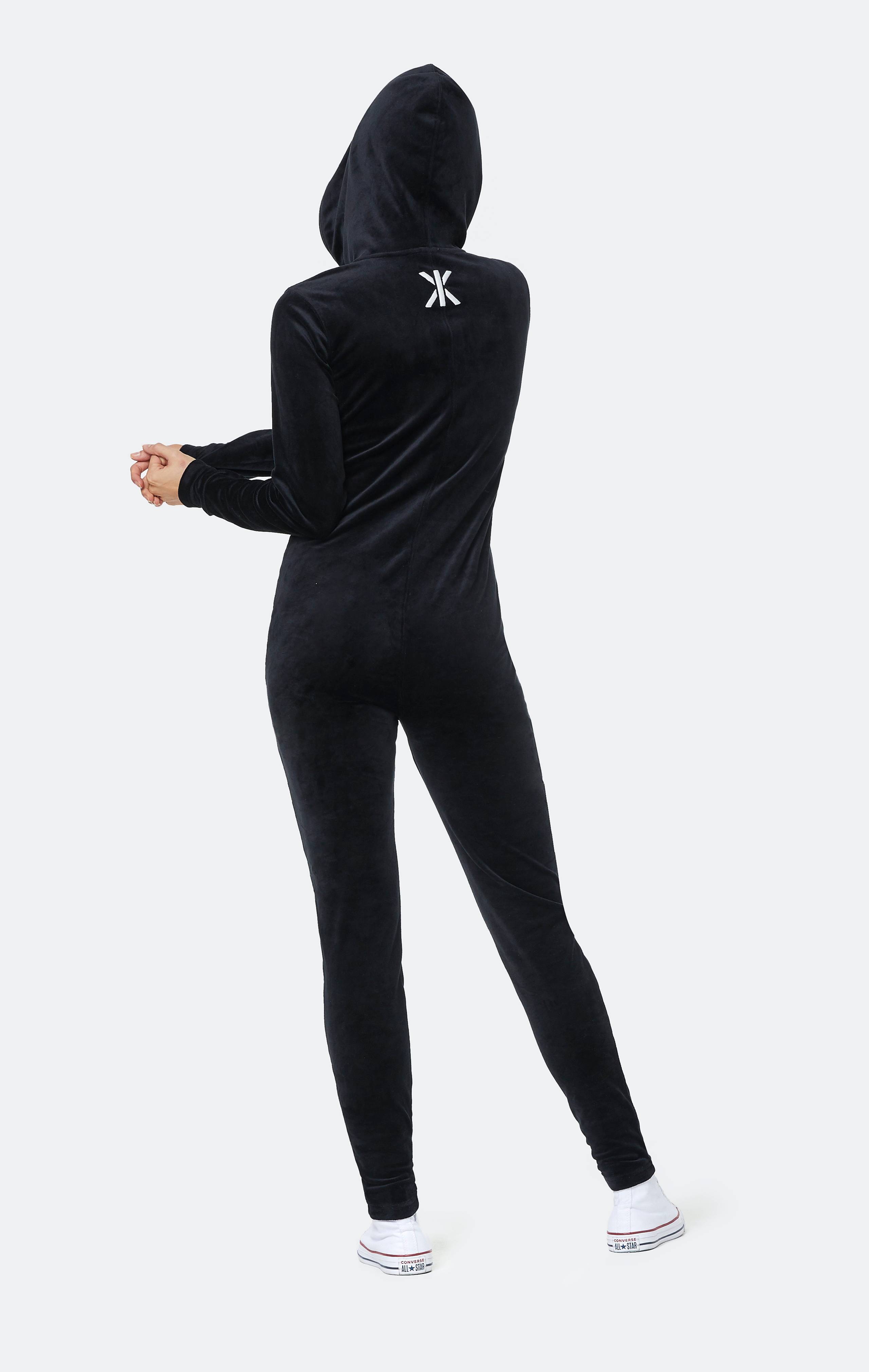 Onepiece Original Velvet Slim Jumpsuit Black - 5