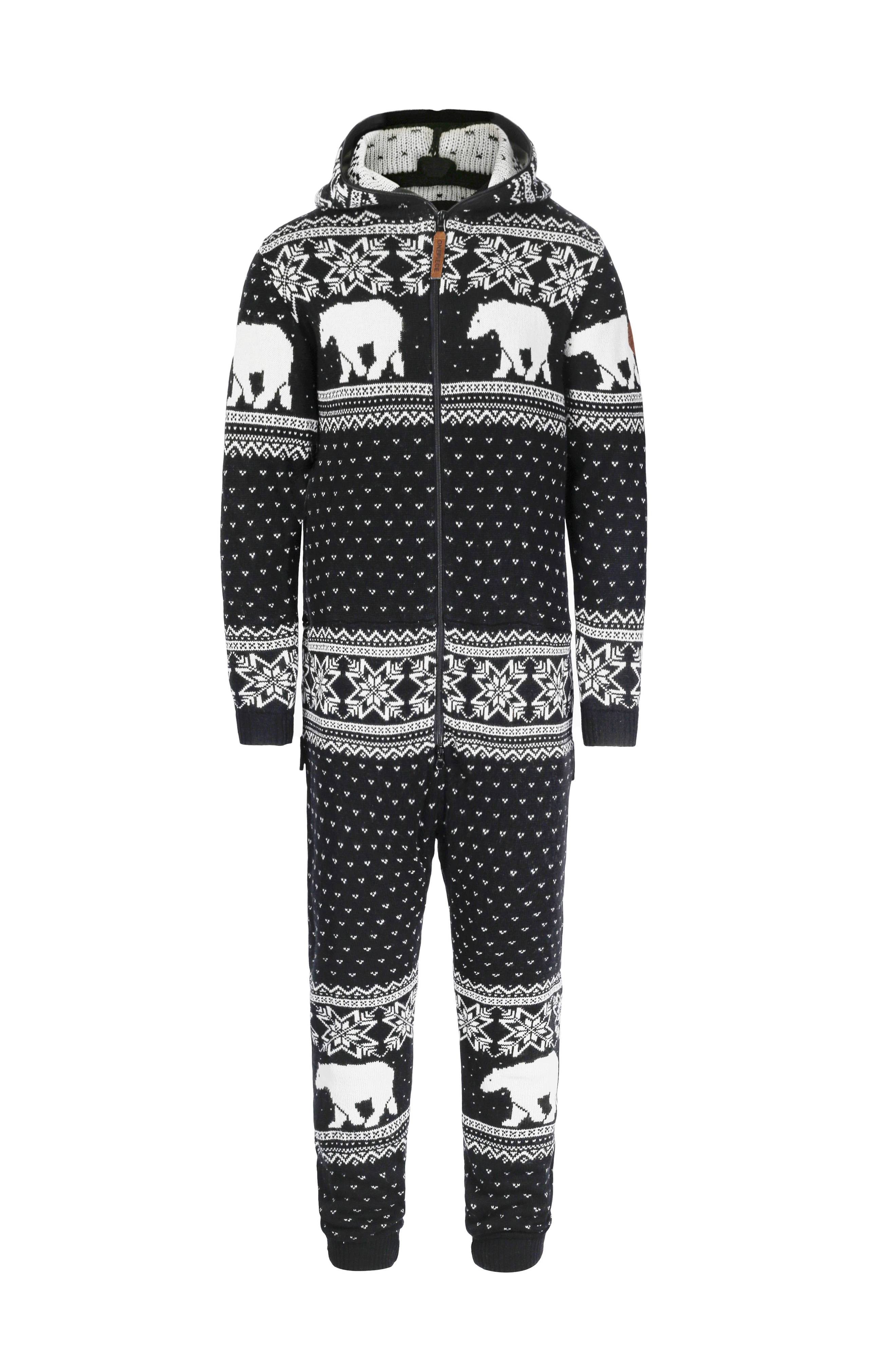 Onepiece Polar Bears Are Coming Jumpsuit Black - 1