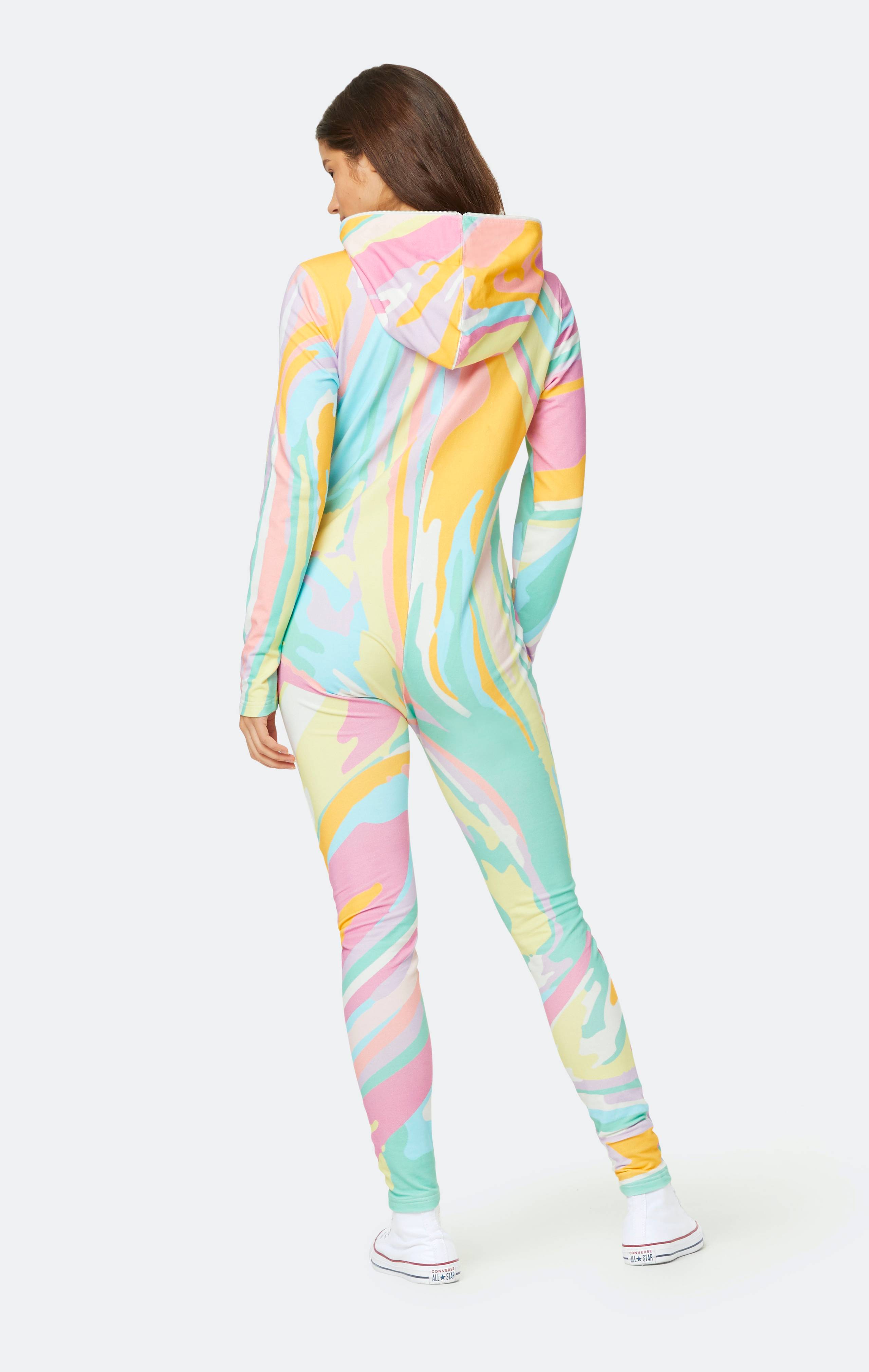 Onepiece Psychedelic Fitted Jumpsuit Multi - 3