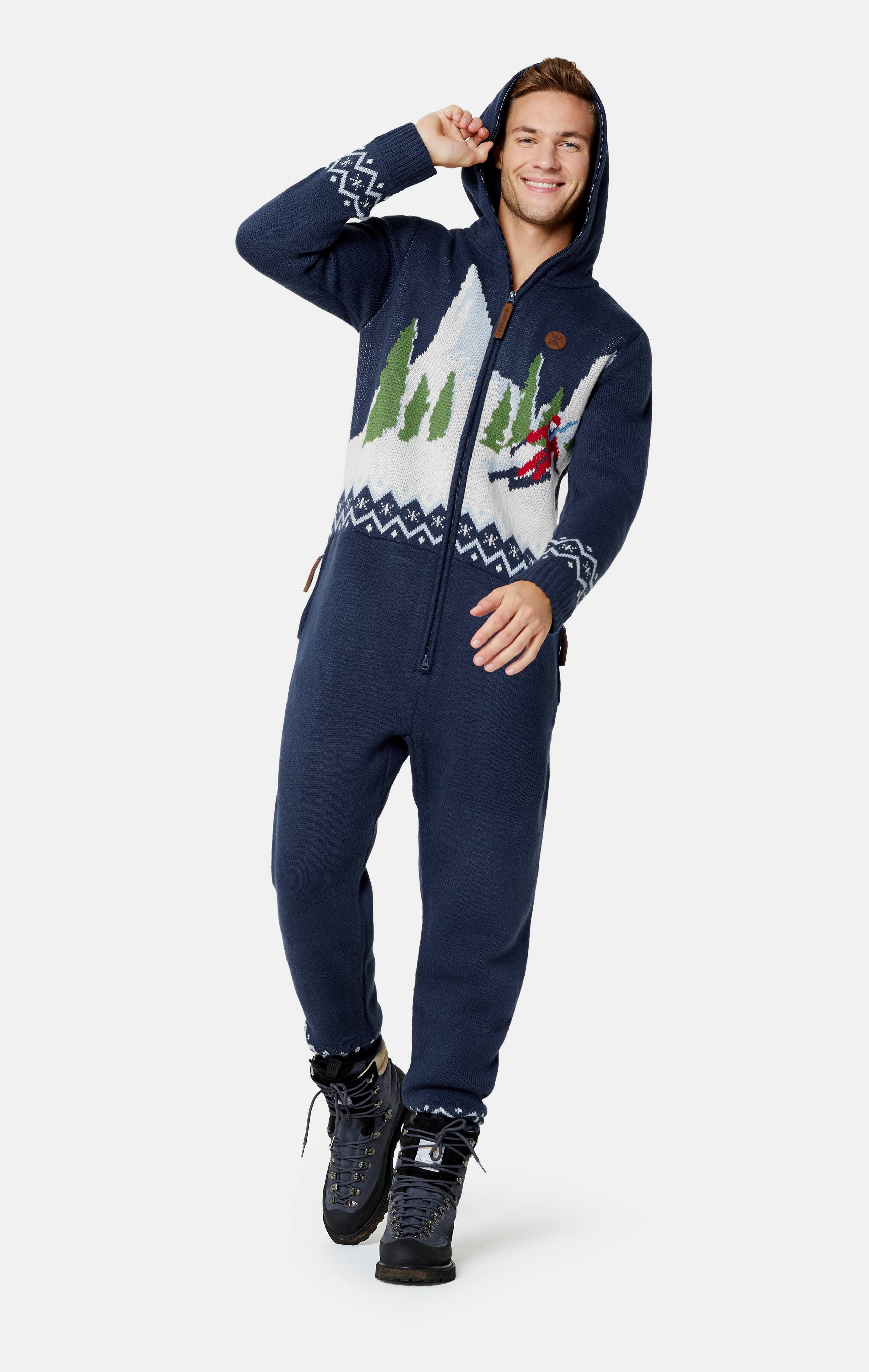 Onepiece Slopestyle Jumpsuit Navy - 4