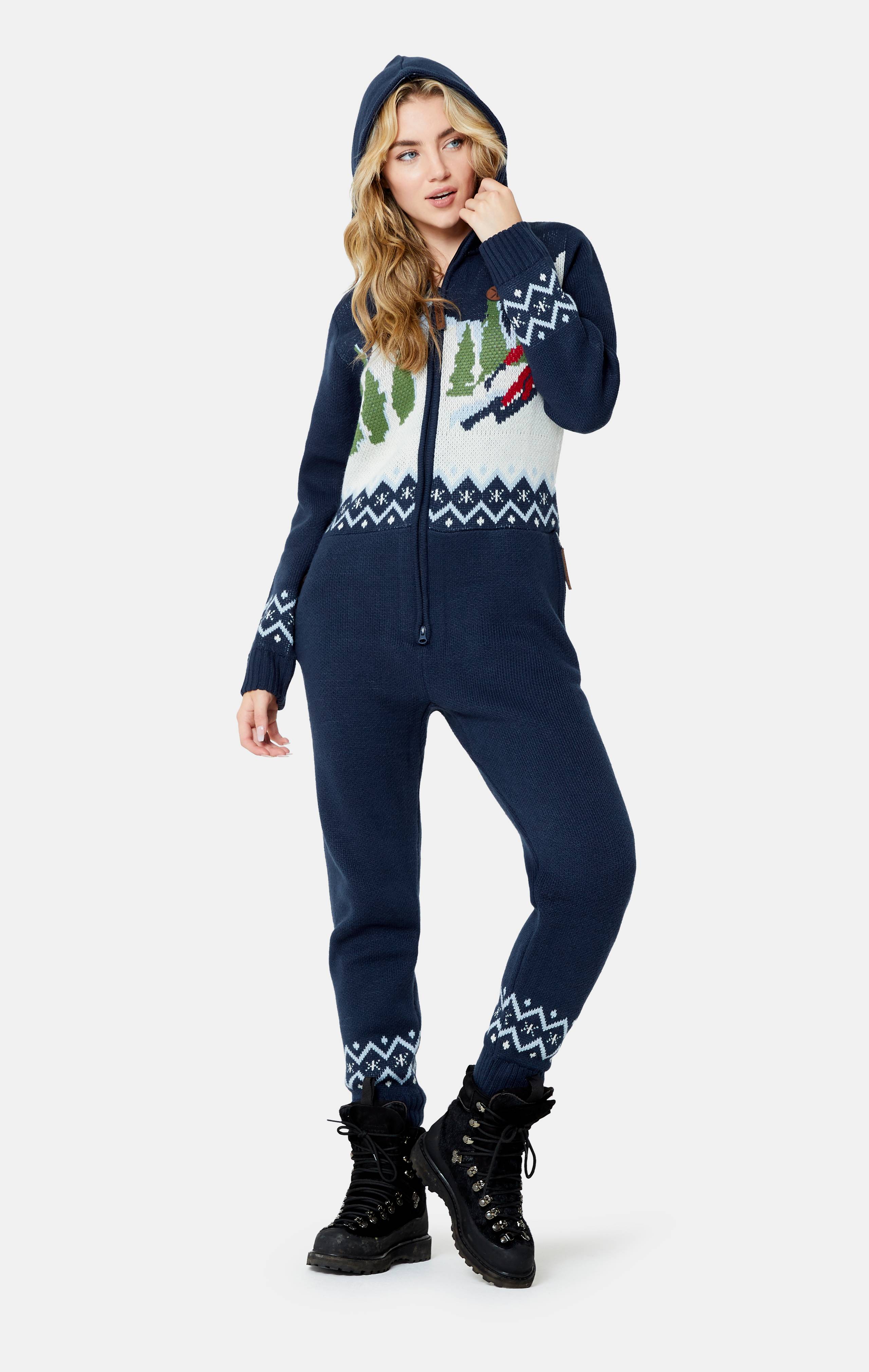 Onepiece Slopestyle Jumpsuit Navy - 9