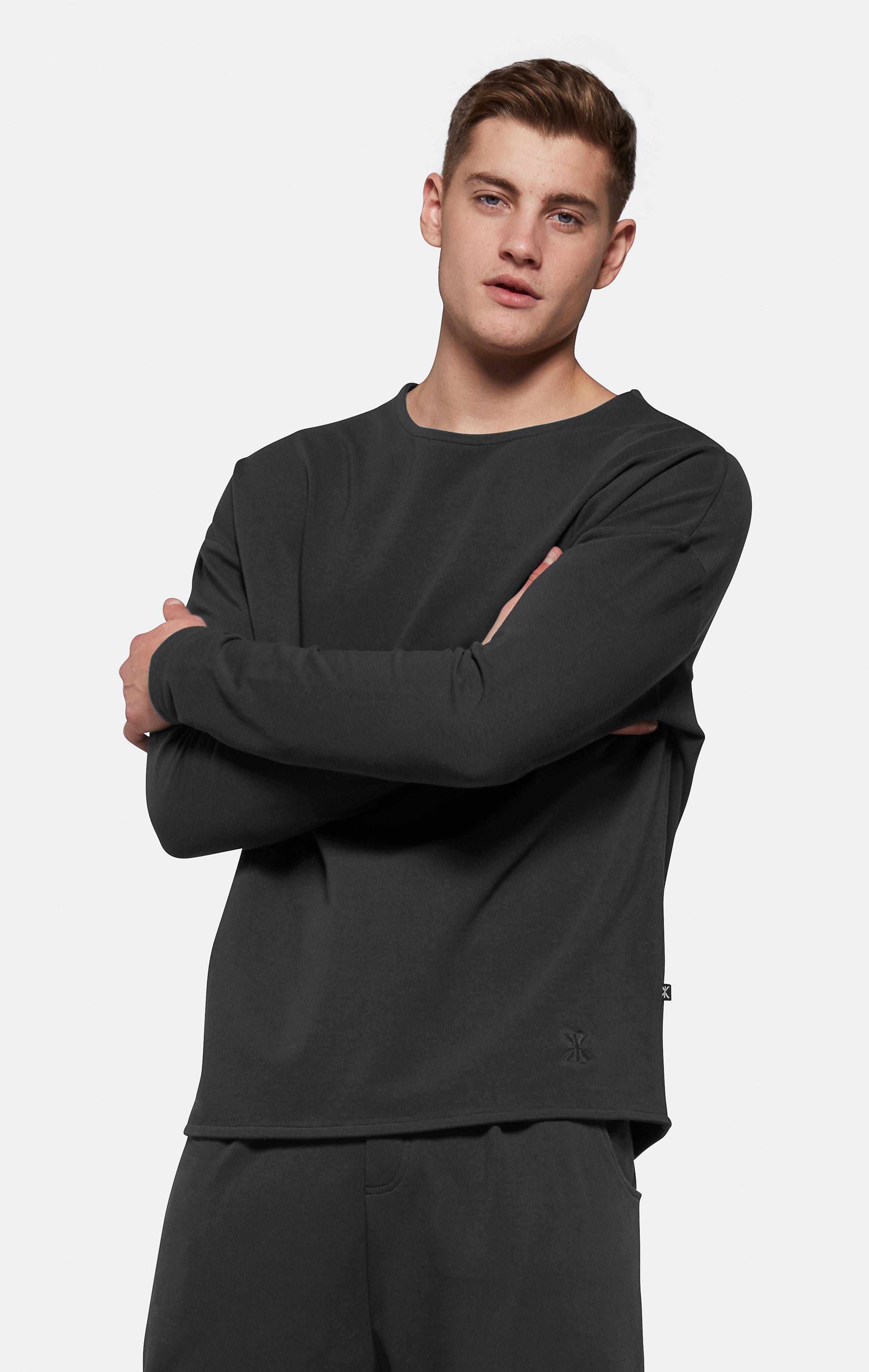 Onepiece Tag Sweater CHARCOAL - 3