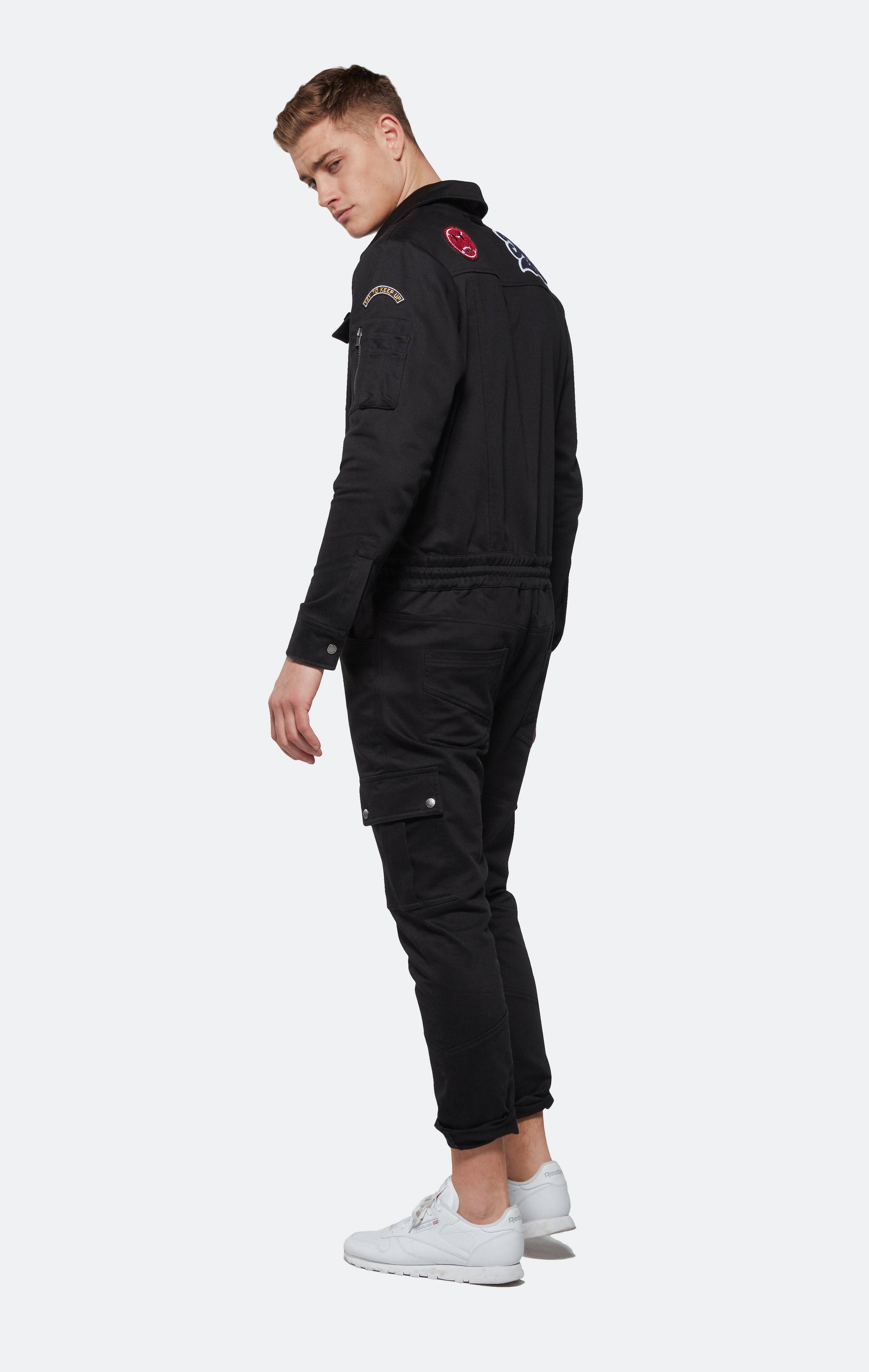 Onepiece Stamina Patch Jumpsuit Black - 4