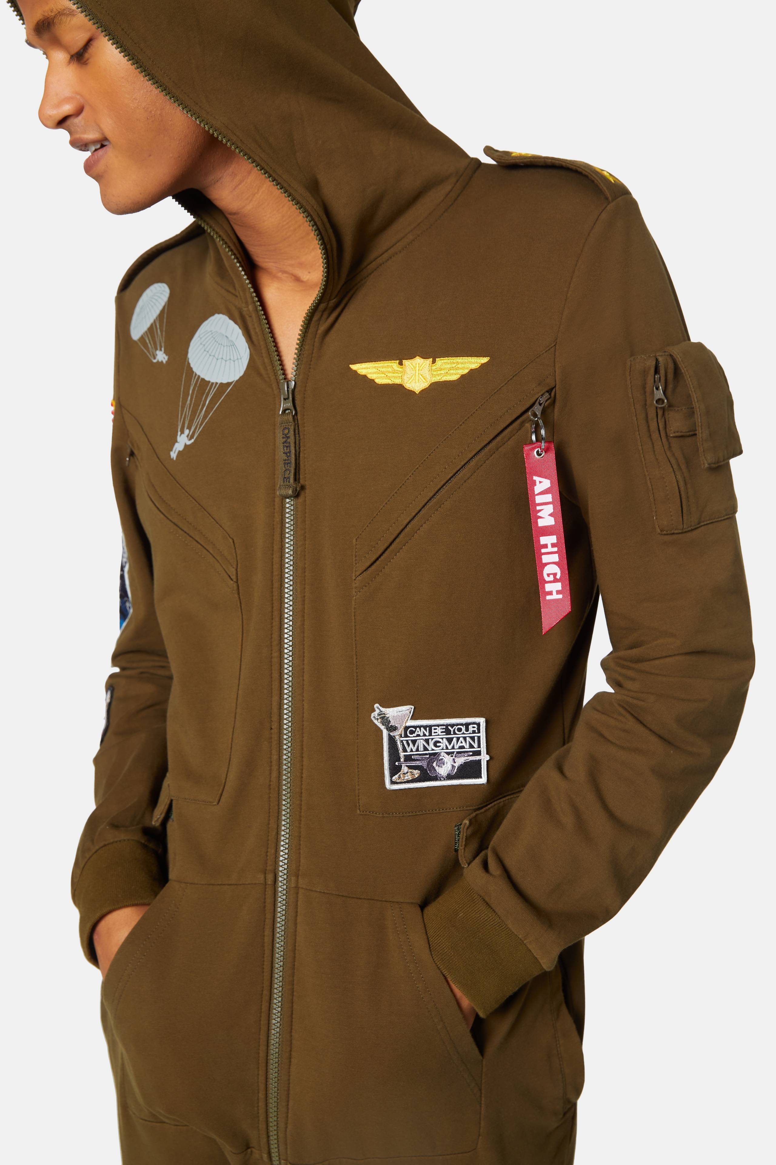 Onepiece The Wingman Jumpsuit Army Green - 7