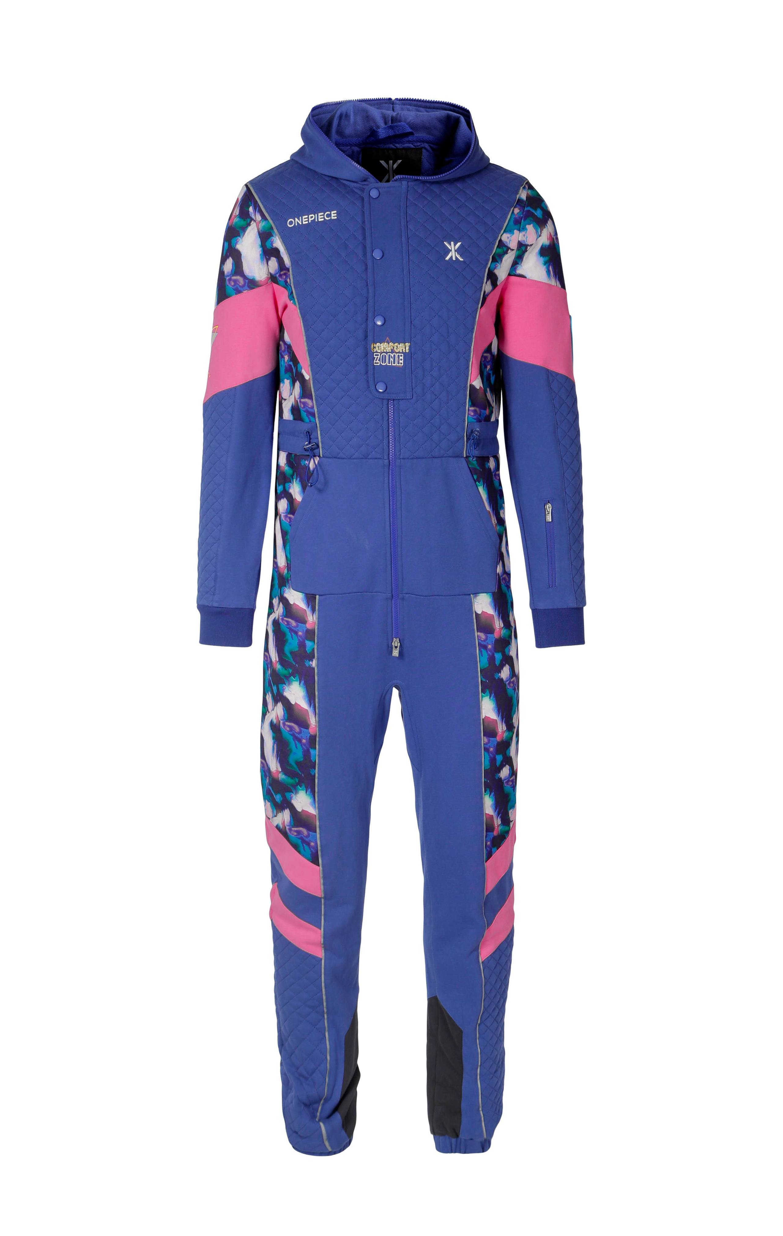 Onepiece Throwback Skiing Jumpsuit Mid Blue - 1
