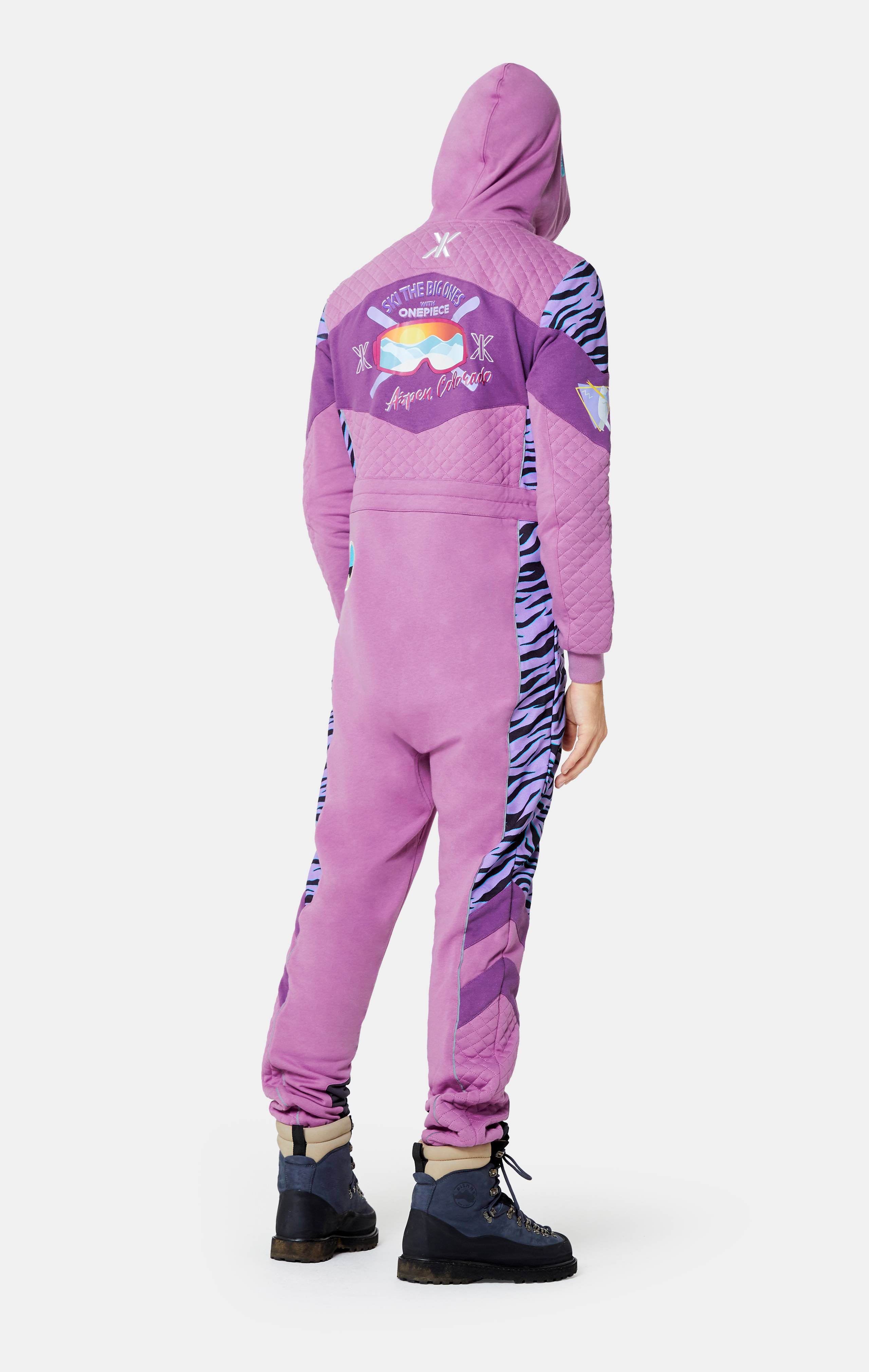 Onepiece Throwback Skiing Jumpsuit Pink - 6