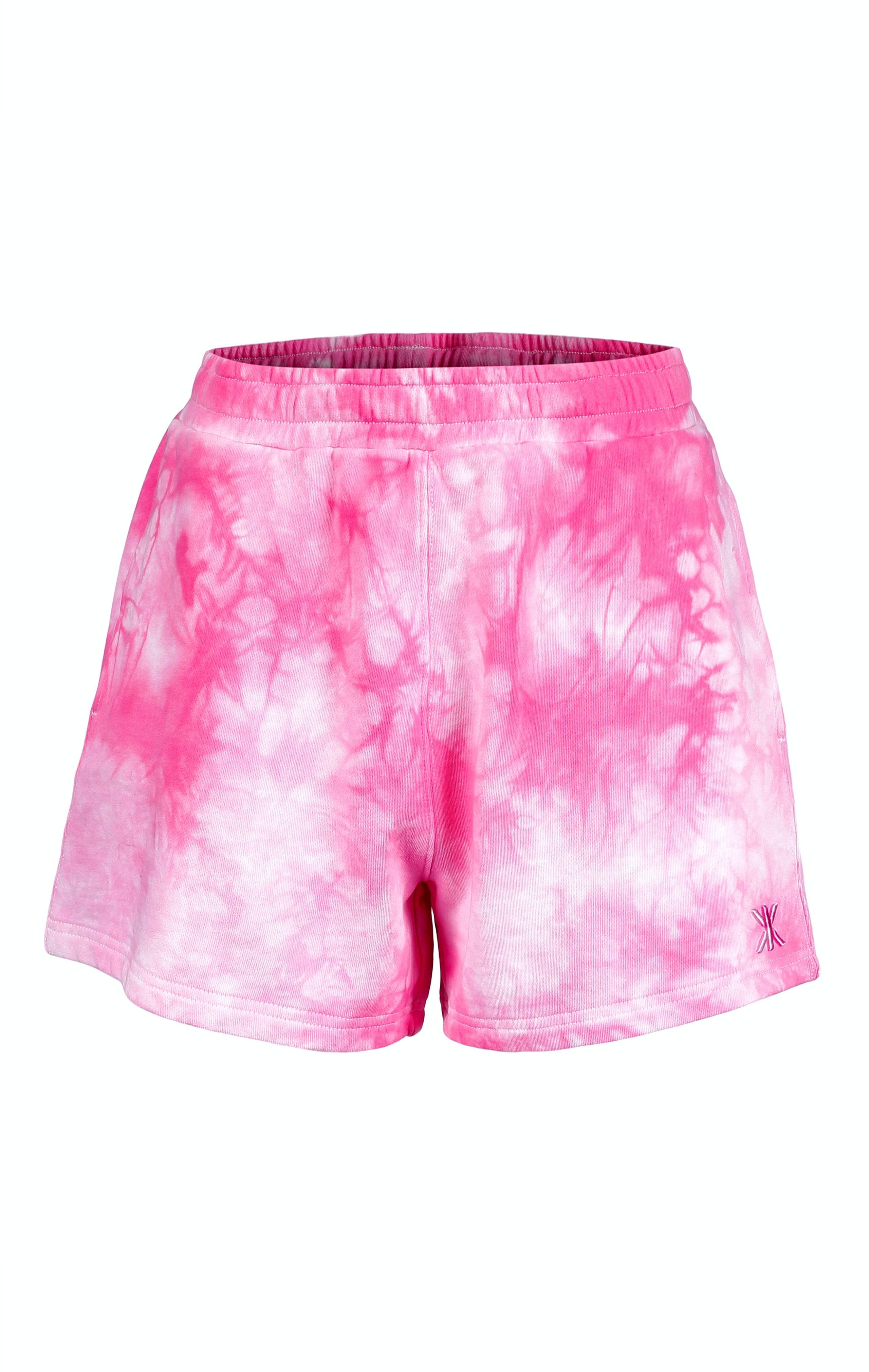 Onepiece Tie Dye Womens Shorts Pink - 1