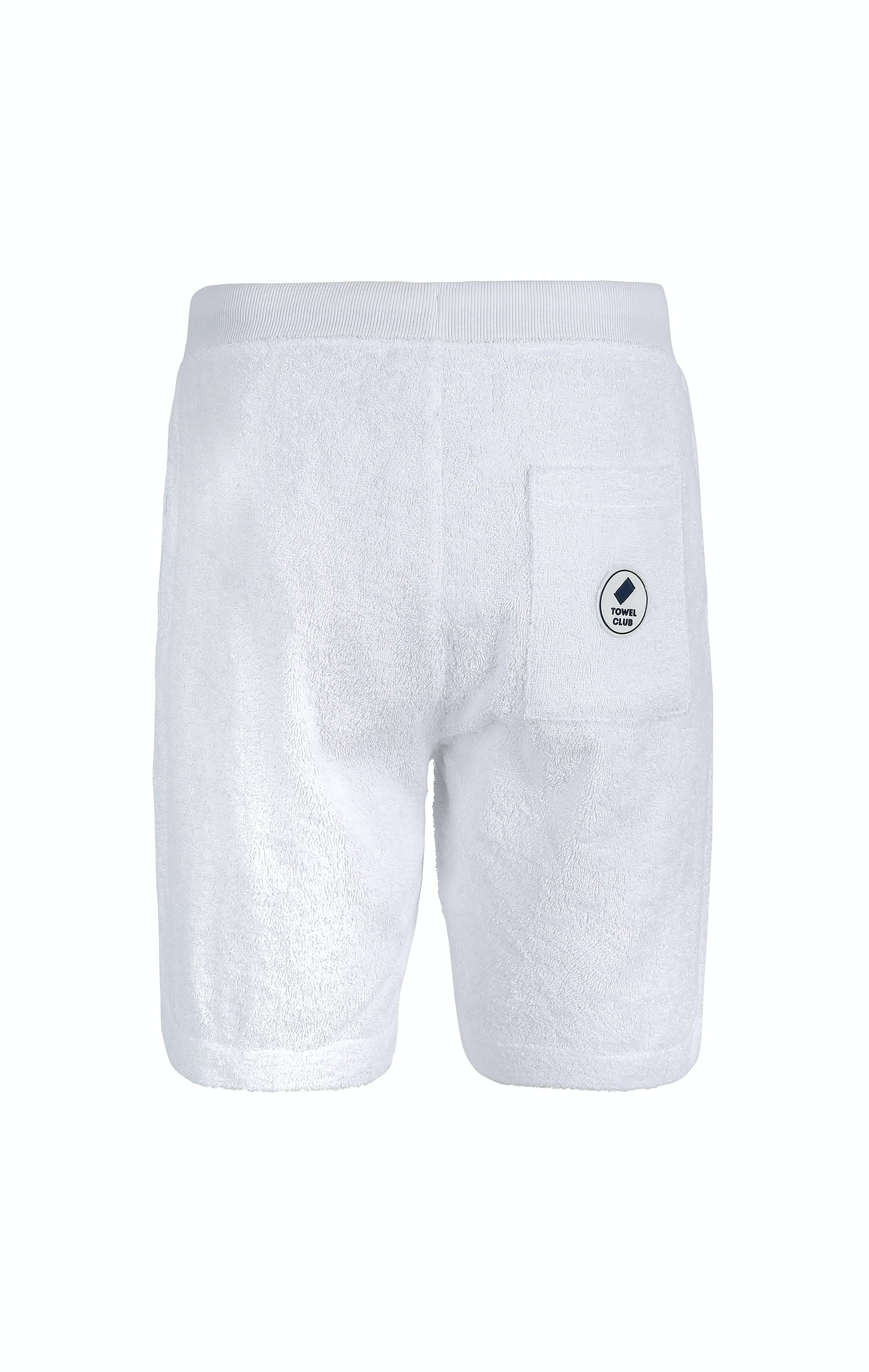 Onepiece Towel Shorts White - 2