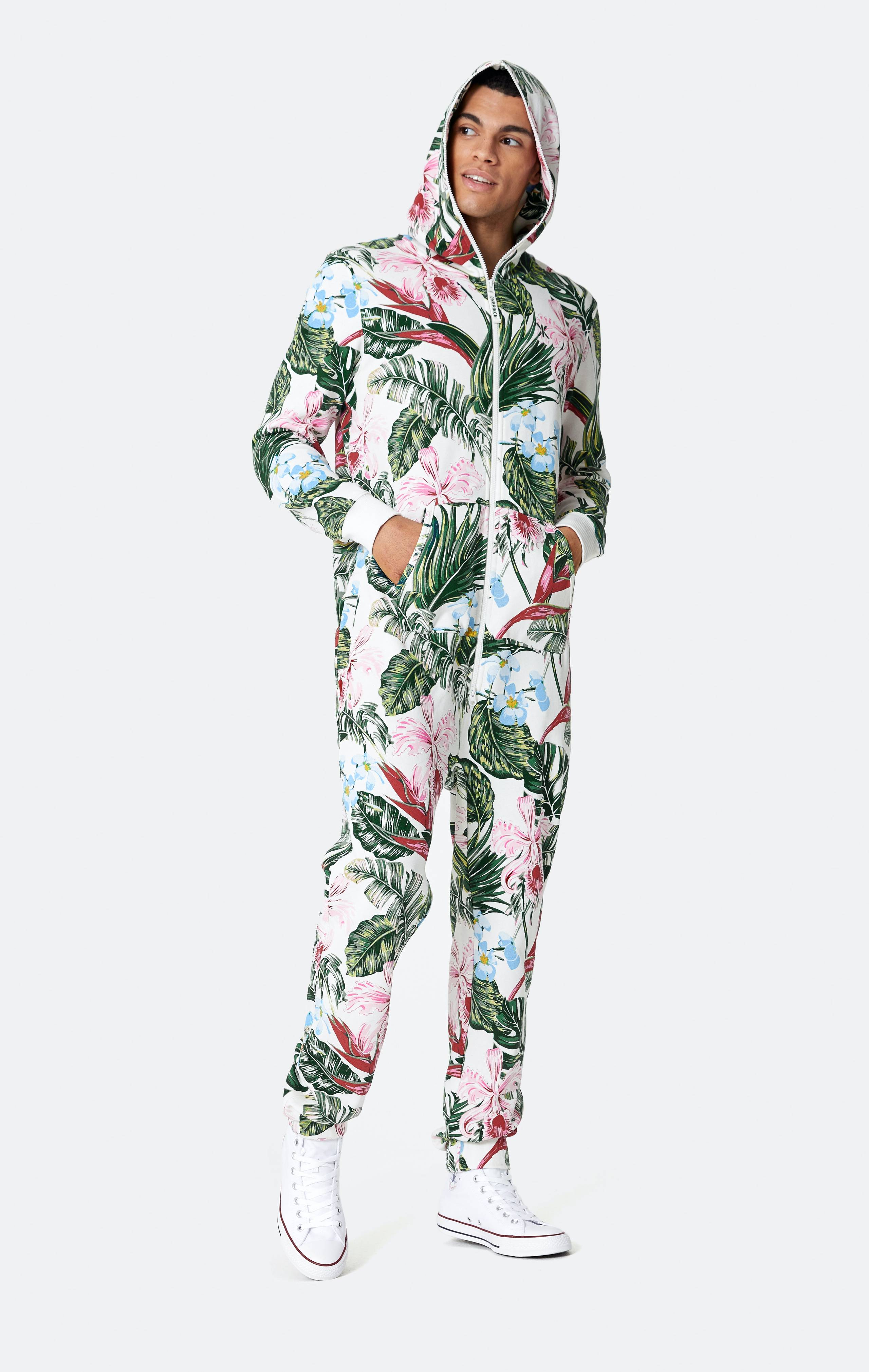 Onepiece Tropicana Jumpsuit Off-white - 4