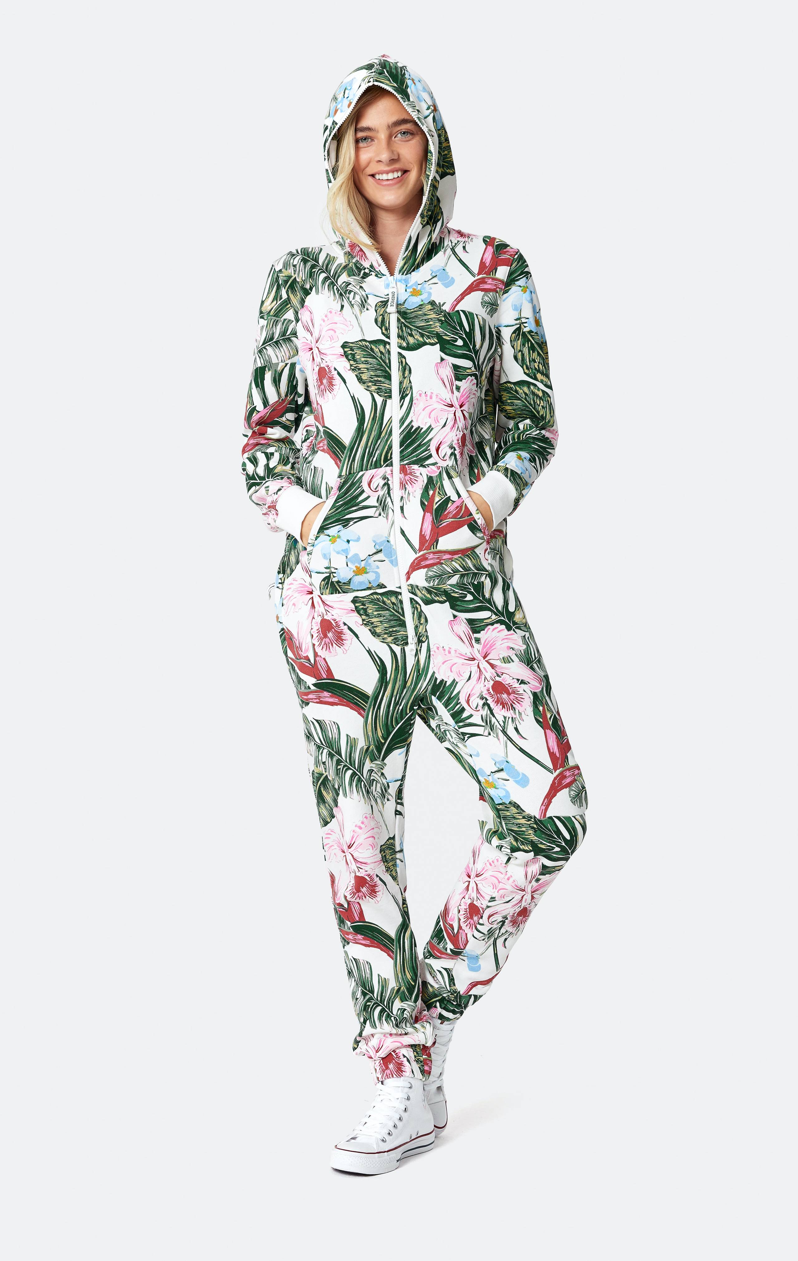 Onepiece Tropicana Jumpsuit Off-white - 7