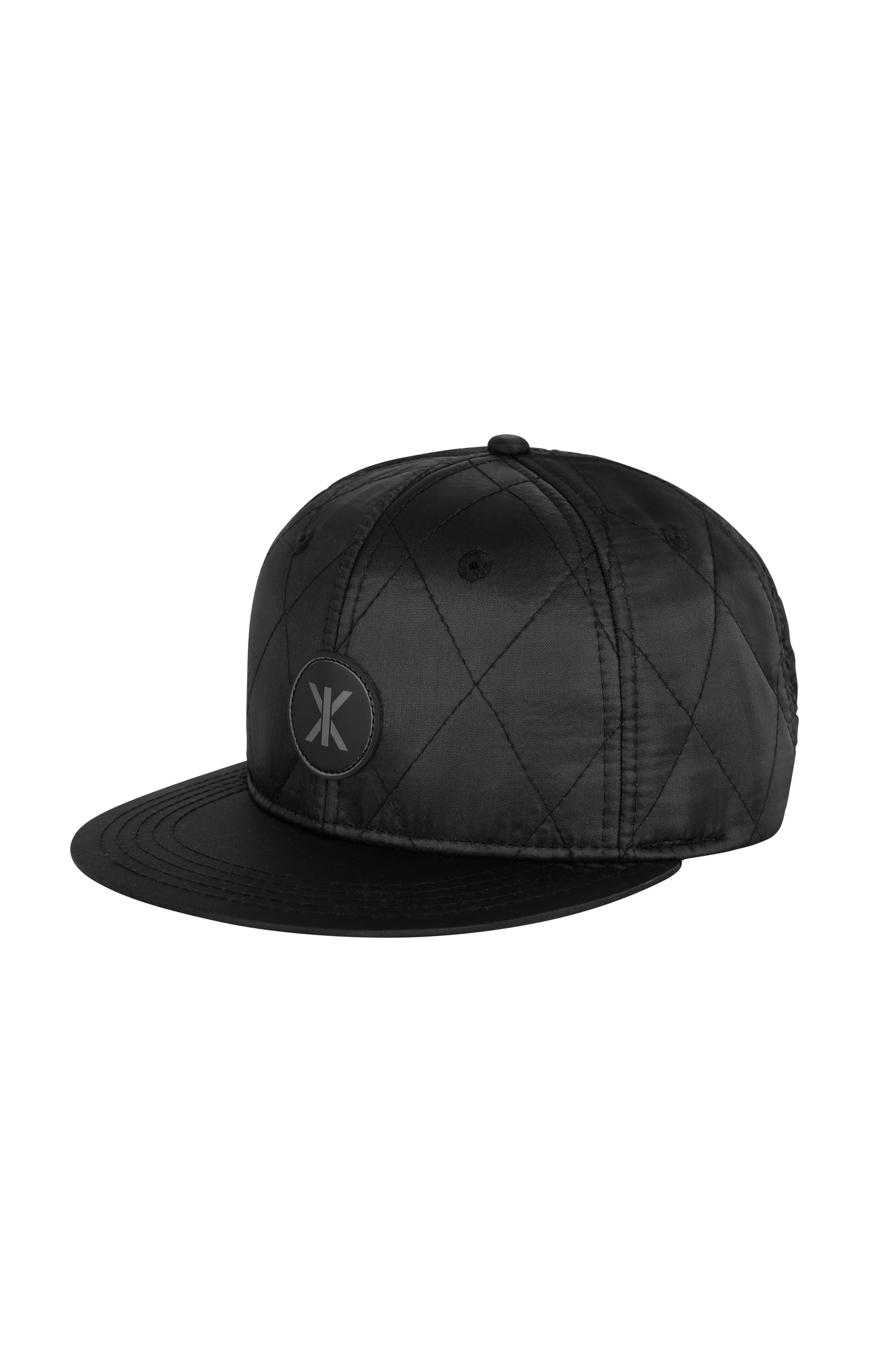 Onepiece Quilted Cap Snapback Black - 1
