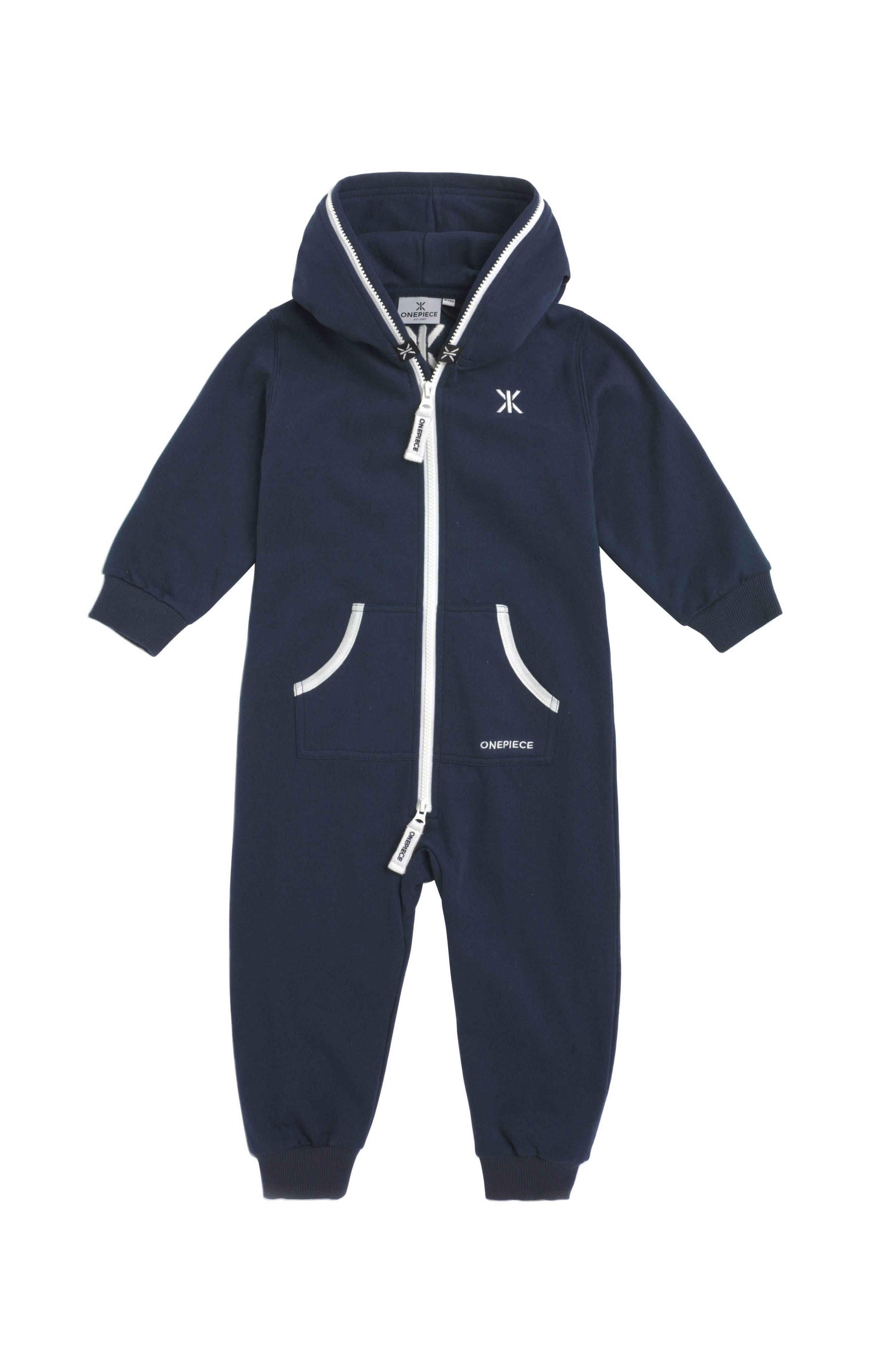 Onepiece Solid Baby Jumpsuit Midnight Blue - 1