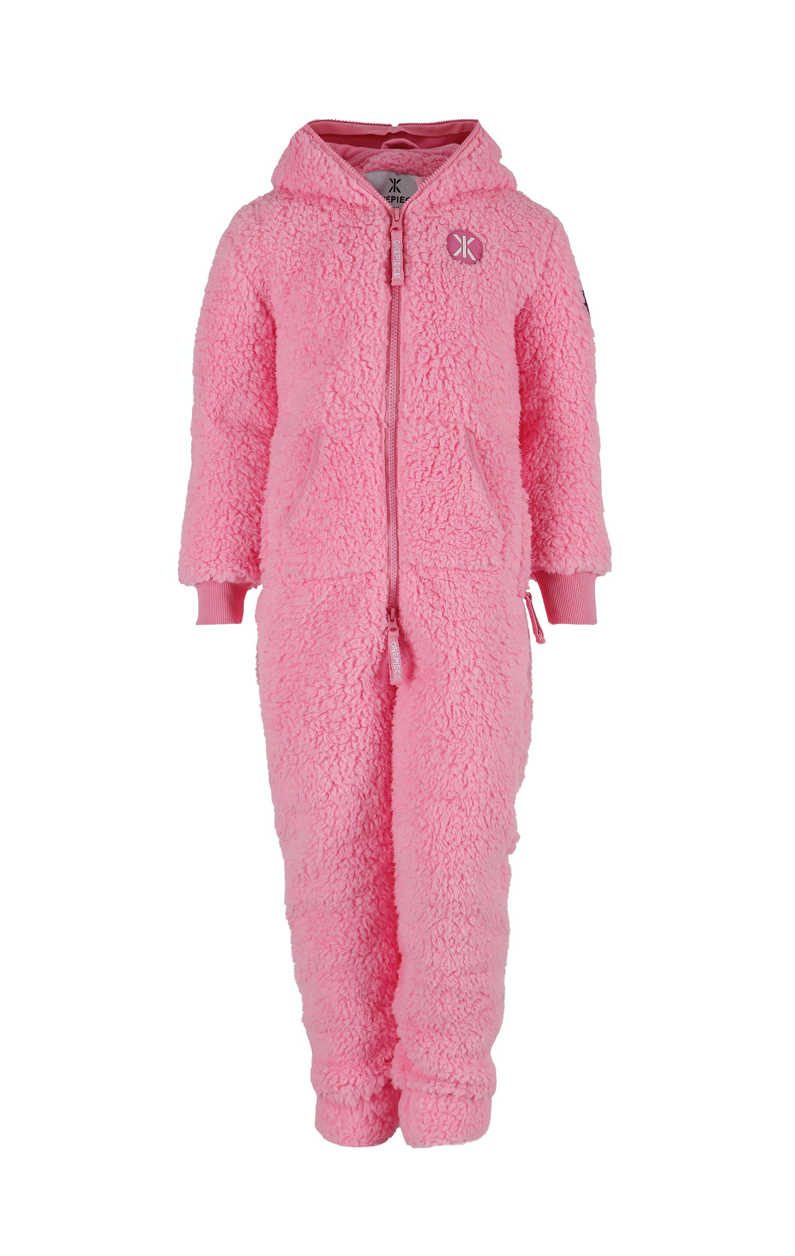 Onepiece Teddy Love Kids Jumpsuit Pink - 1