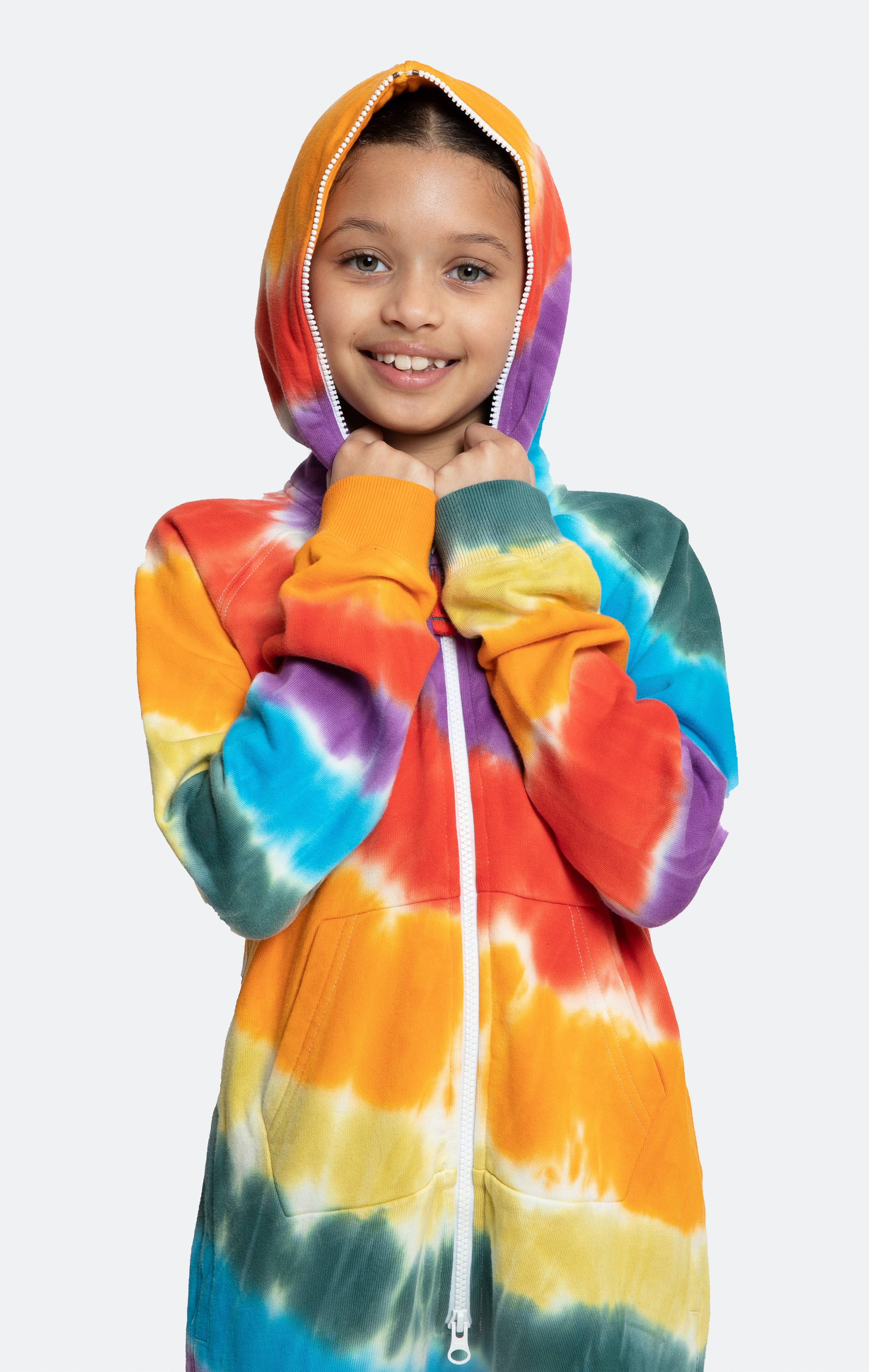 Onepiece Rainbow Pride Short KIDS Jumpsuit Multi Tie-Dye - 8