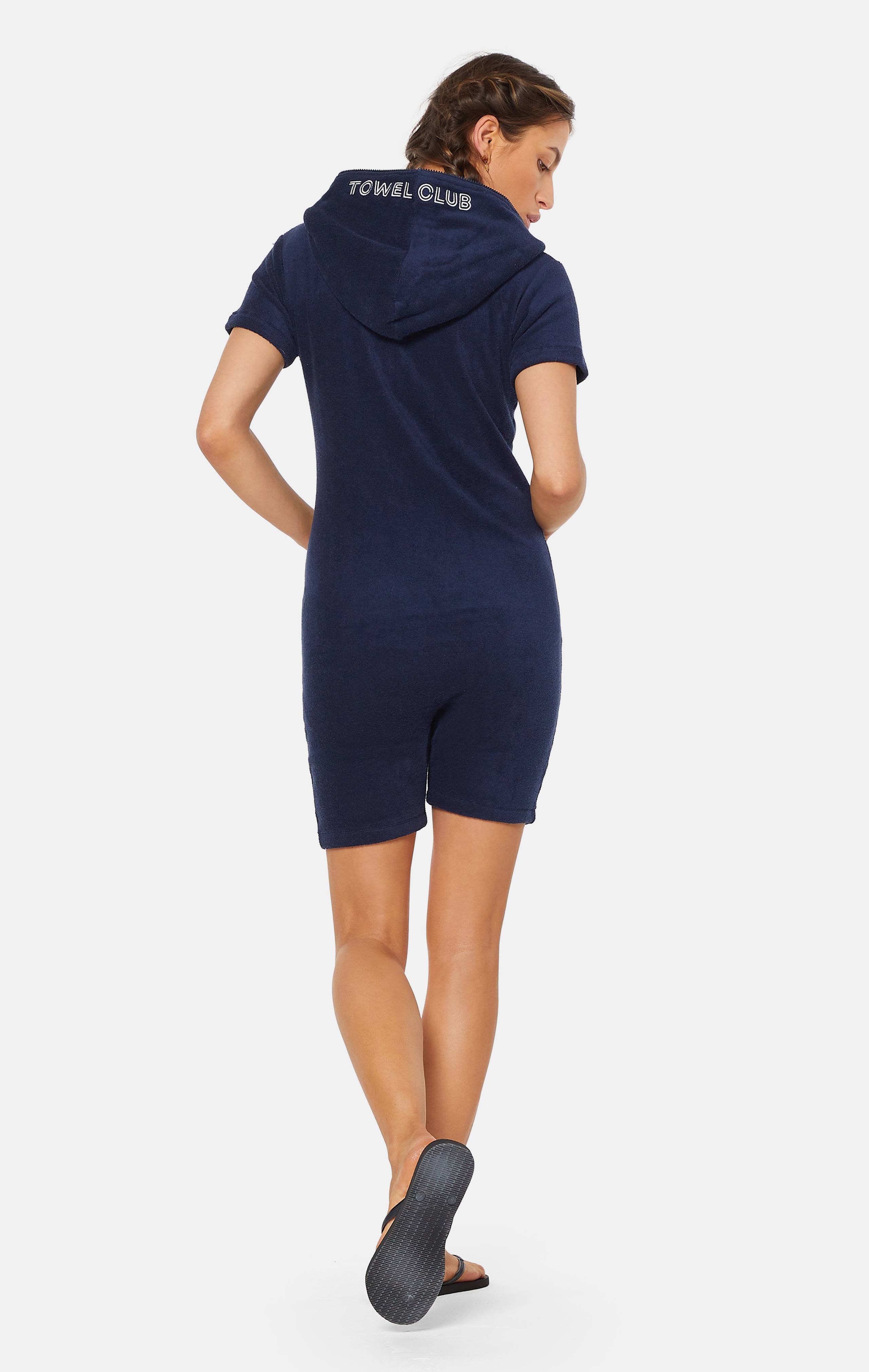 Onepiece Towel Club Fitted Short Jumpsuit Navy - 5