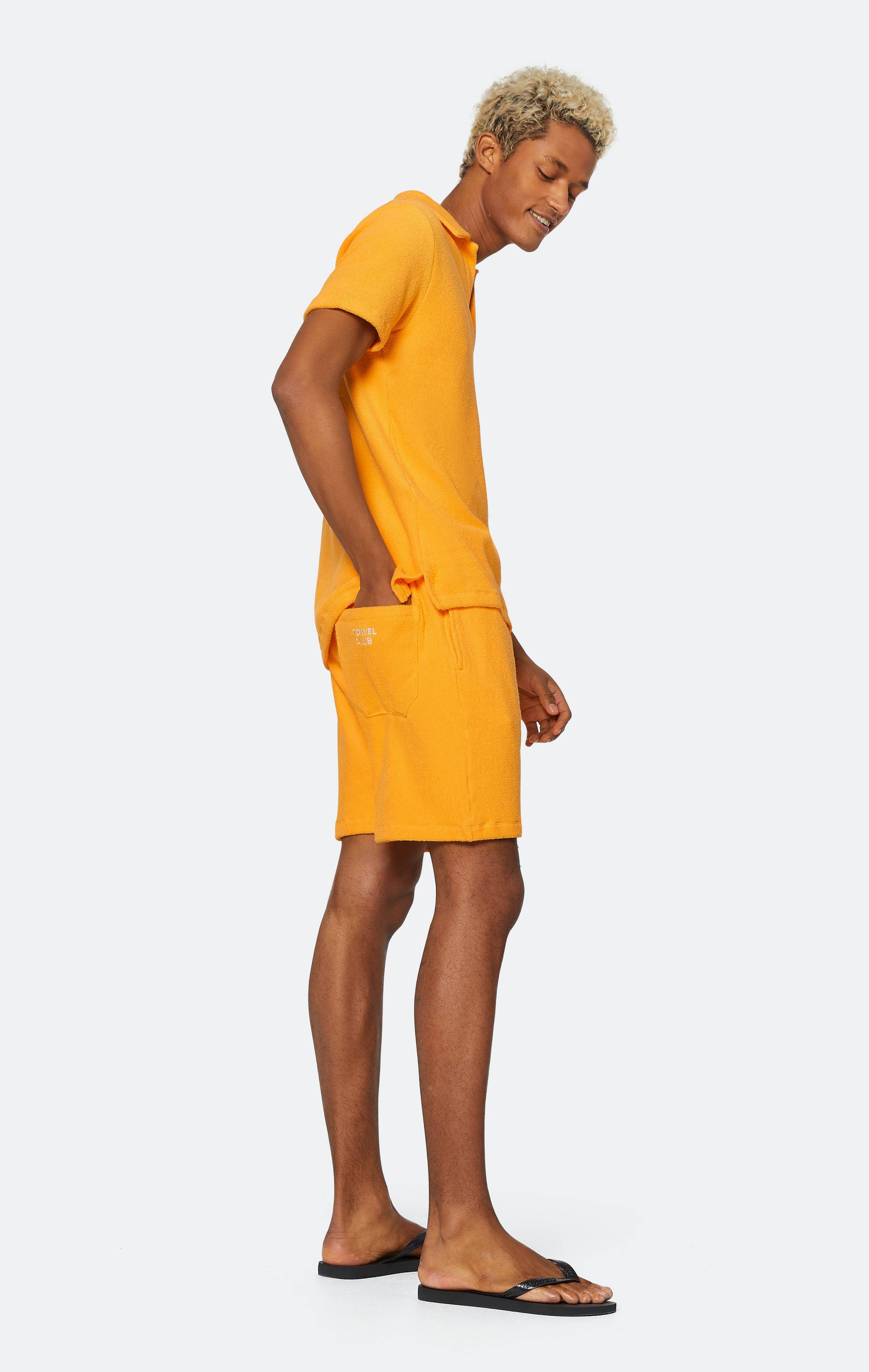 Onepiece Towel Club Piquet Shirt Orange - 6