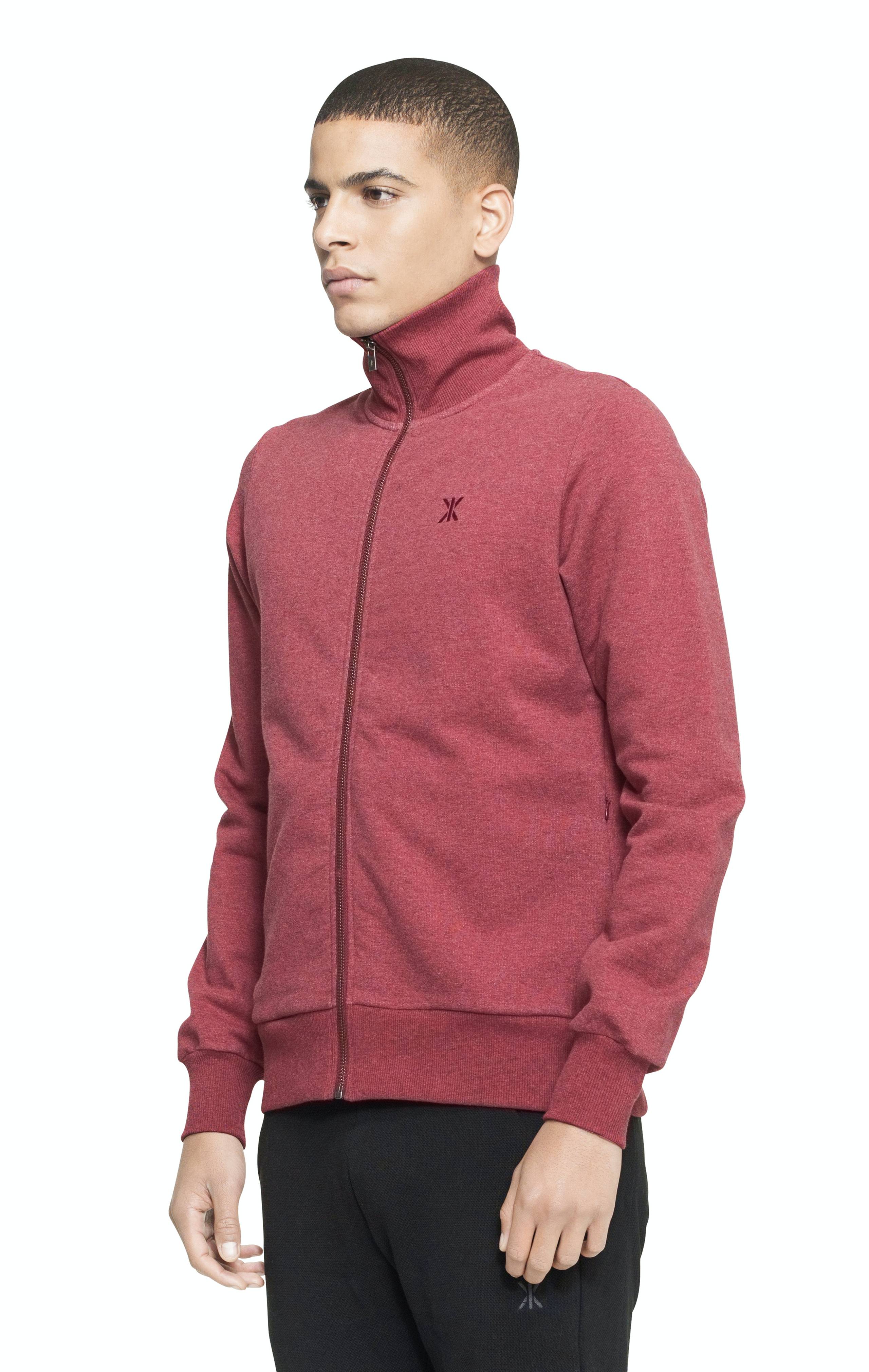 Onepiece Out High Neck Zip Red Melange - 3